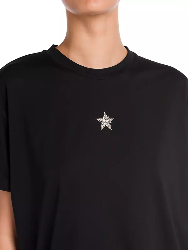 Shop Stella McCartney ​Mini Crystal Star Cotton T-Shirt | Saks 