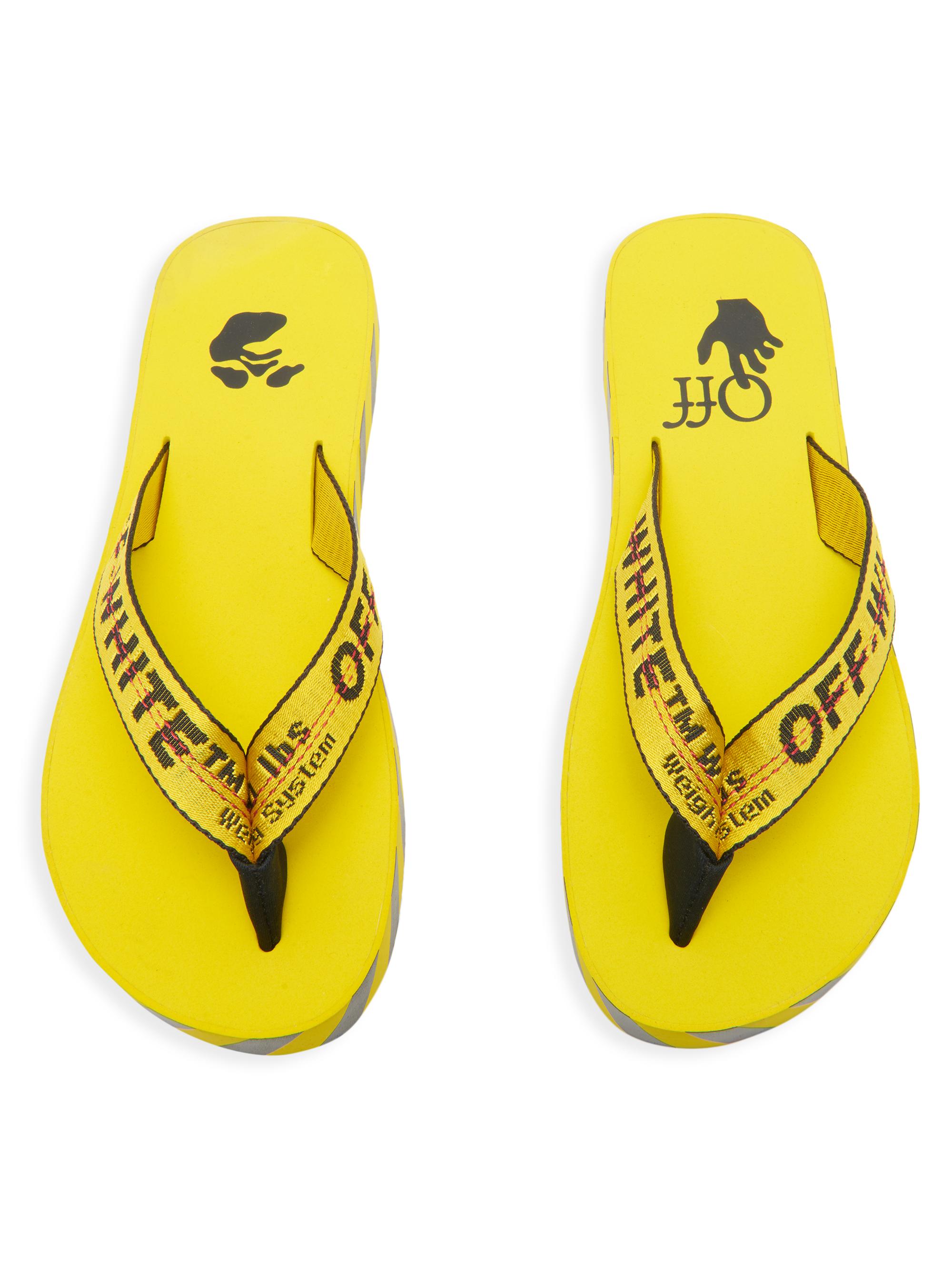 Off-White Industrial Logo Flip Flops | Saks Fifth Avenue