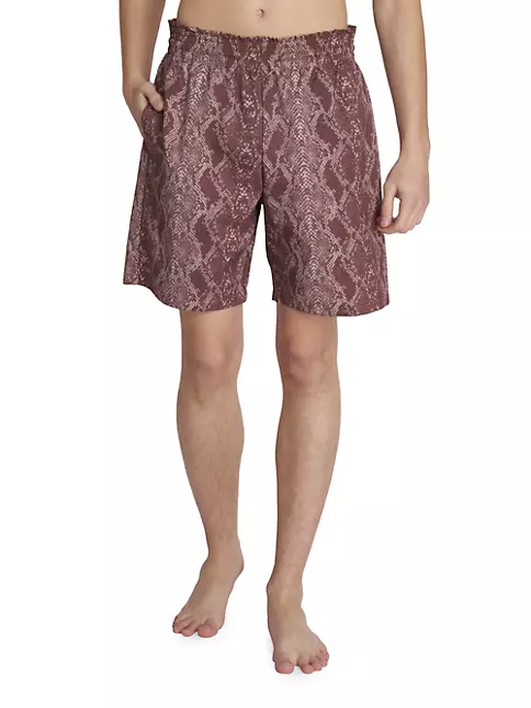 Python Monogram Pajama Shorts - Ready-to-Wear