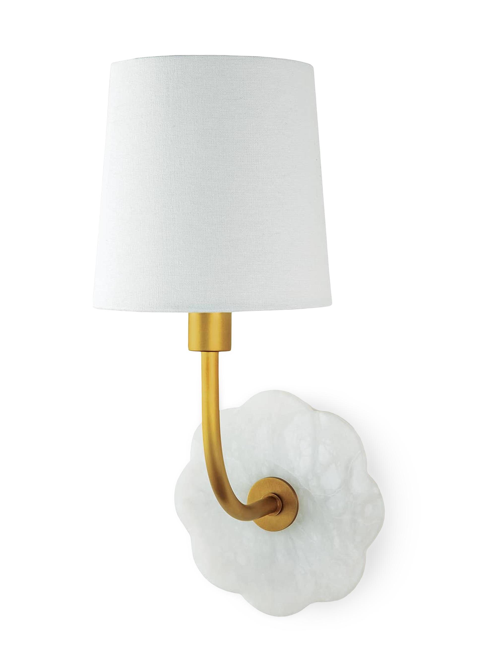 Regina Andrew Classics Camilla Bent Arm Sconce - White