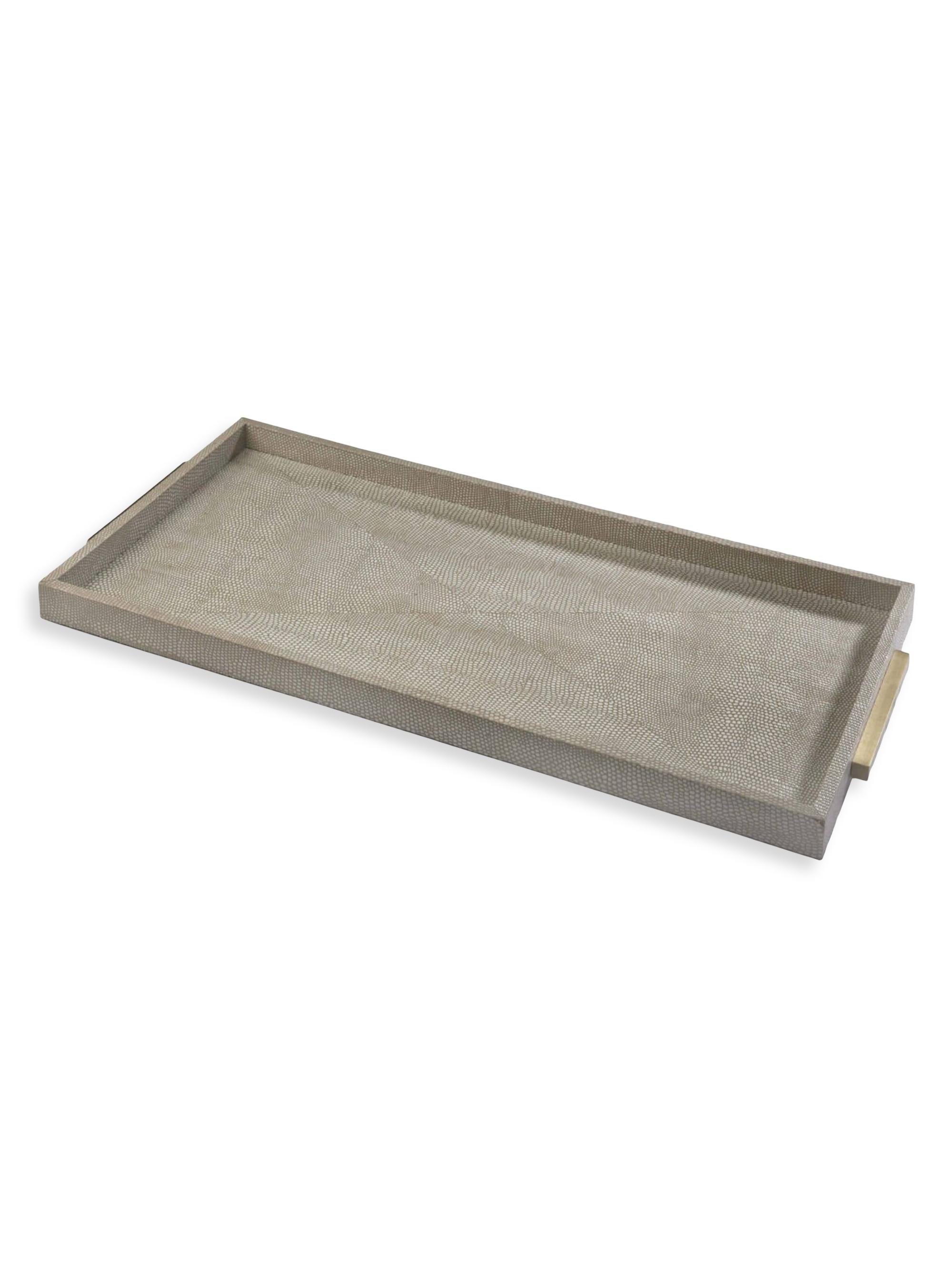 Regina Andrew Classics Rectangle Shagreen Boutique Tray - Brown