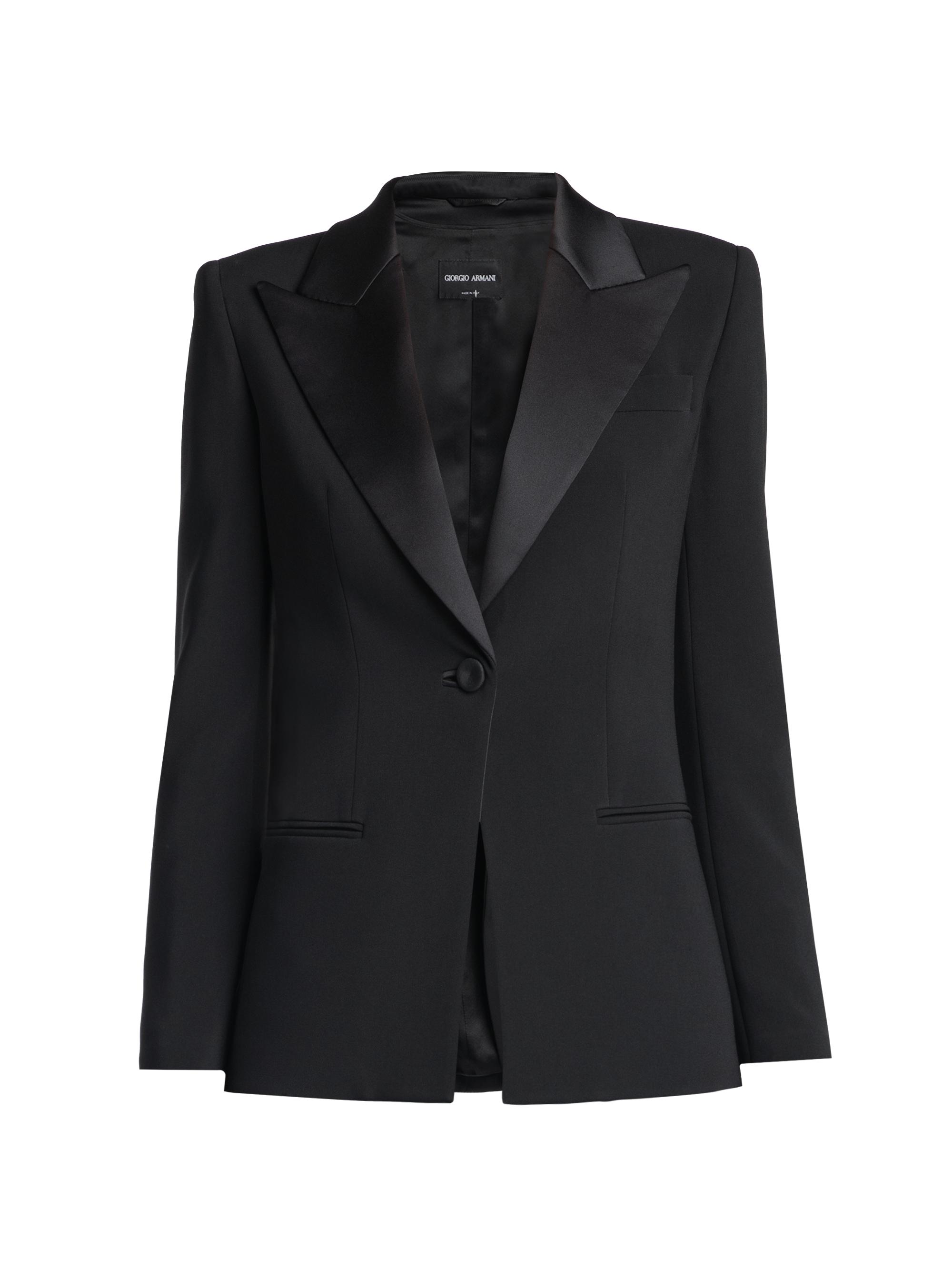 Giorgio Armani Silk One-Button Blazer | Saks Fifth Avenue