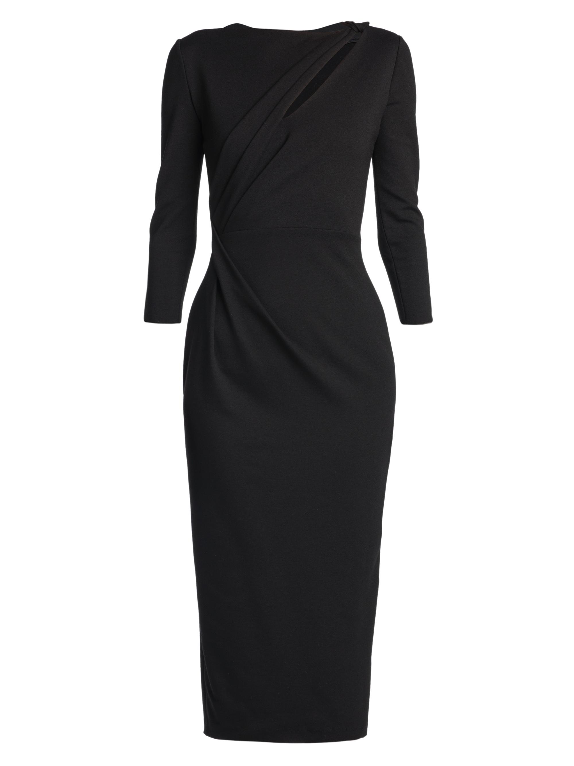 Giorgio Armani Women's Jersey Asymmetric Cut-Out Dress - Nero - Women's Clothing