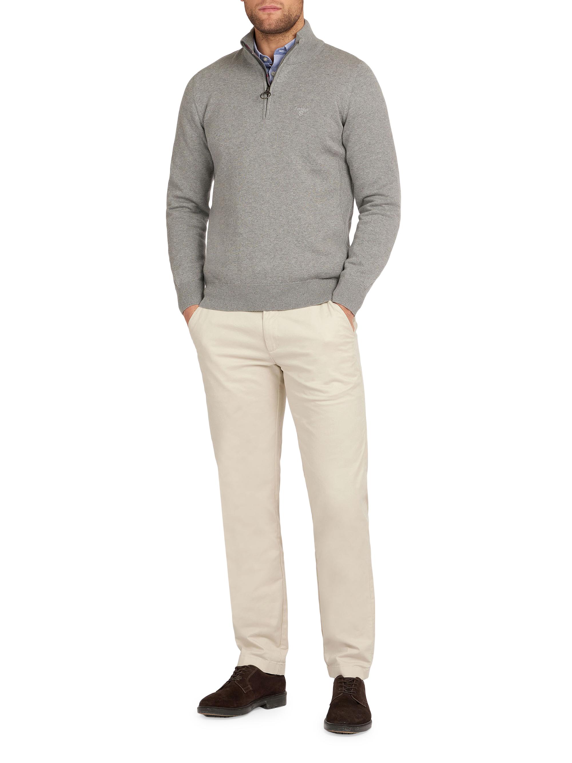 SOPH× Barbour Barbour Quarter-Zip Cotton Sweater | Saks Fifth Avenue