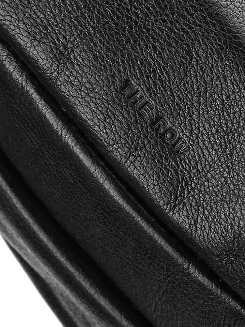 CELINE Grained Leather Strap Clutch Bag Black - Final Sale