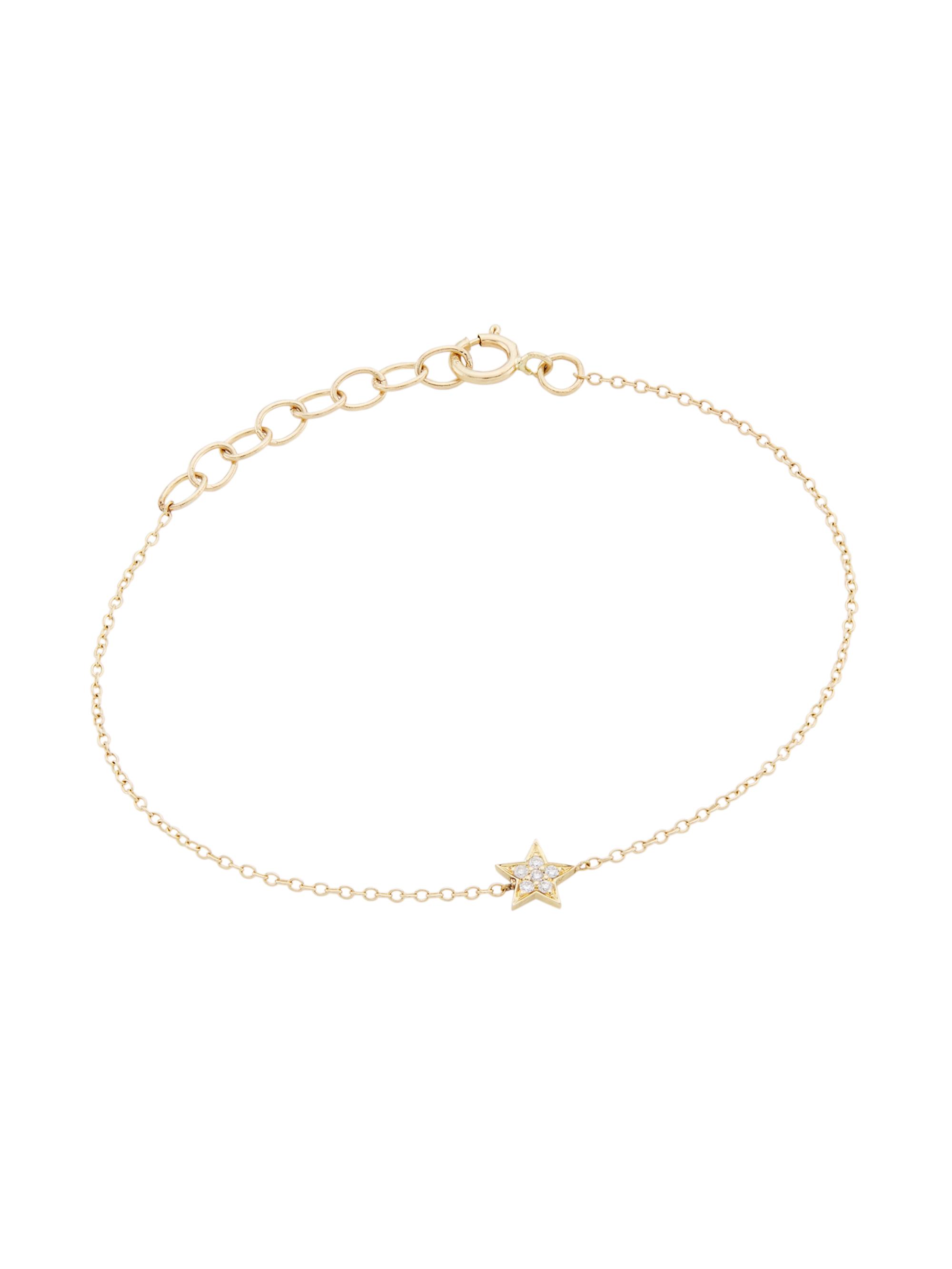 Andrea Fohrman Women's Celestial 14K Yellow Gold & Diamond Star-Charm Bracelet