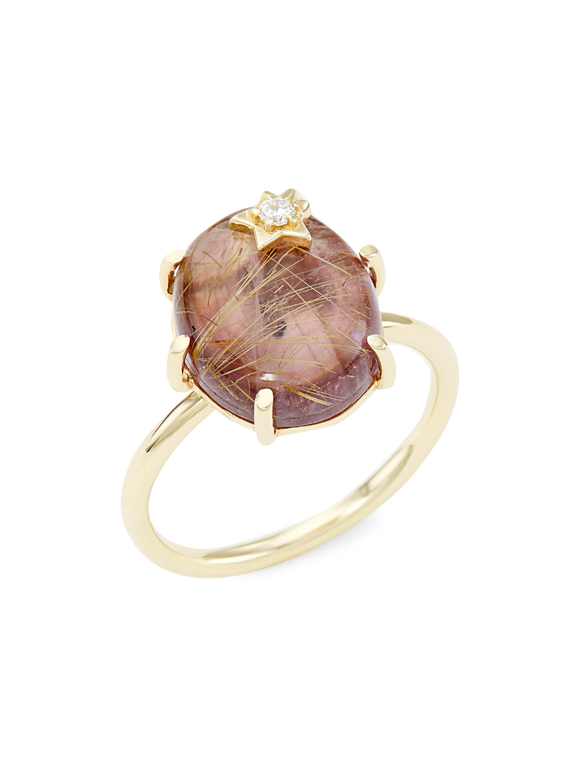 Andrea Fohrman Women's Mini Galaxy 14K Yellow Gold & Multi-Gemstone Ring