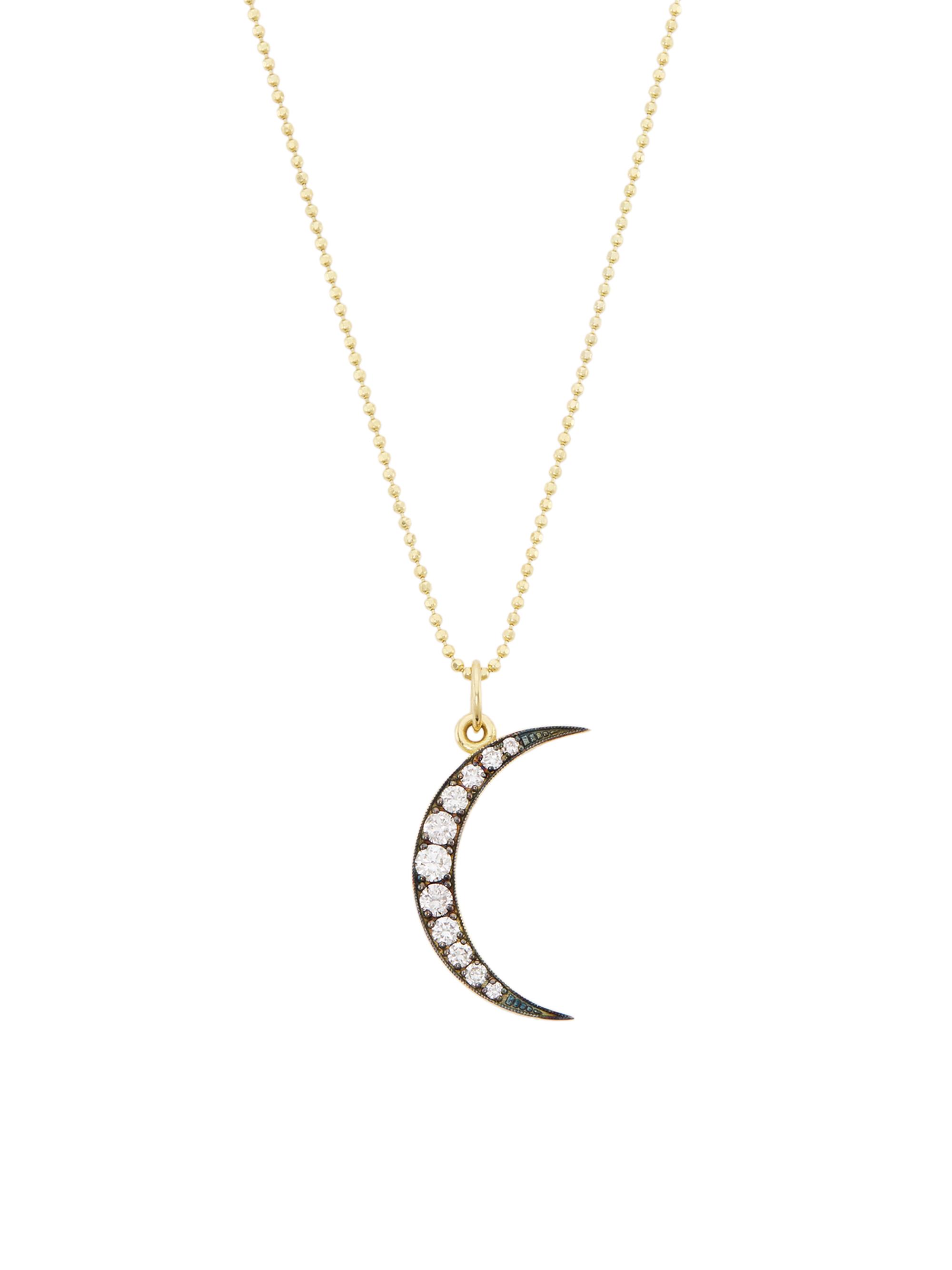 Andrea Fohrman Women's Luna 18K Yellow Gold & Diamond Pendant Necklace