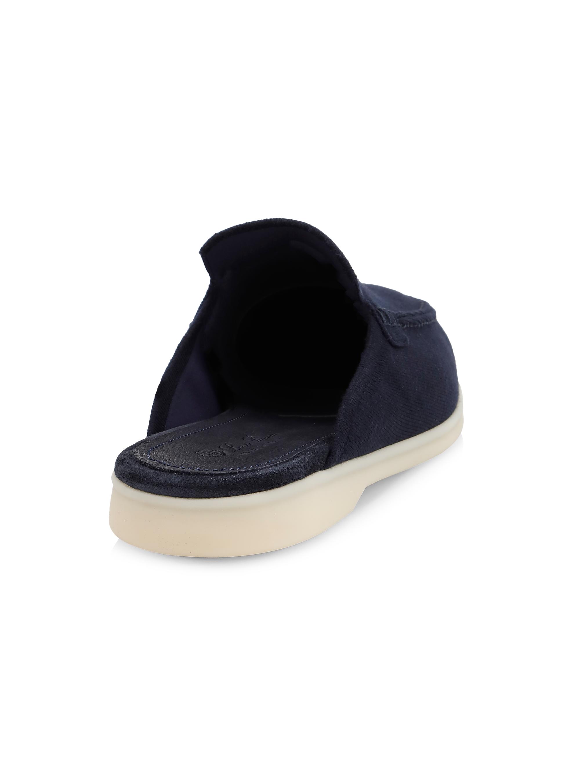 Loro Piana Wool Almond-Toe Babouches | Saks Fifth Avenue