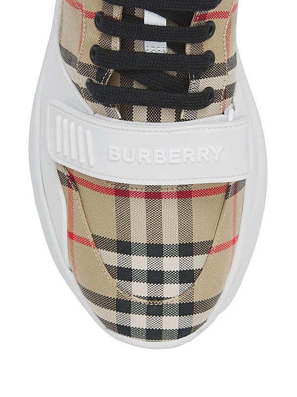 Shop Burberry New Regis Check Sneakers | Saks Fifth Avenue Shop Burberry New Regis Check Sneakers | Saks Fifth Avenue