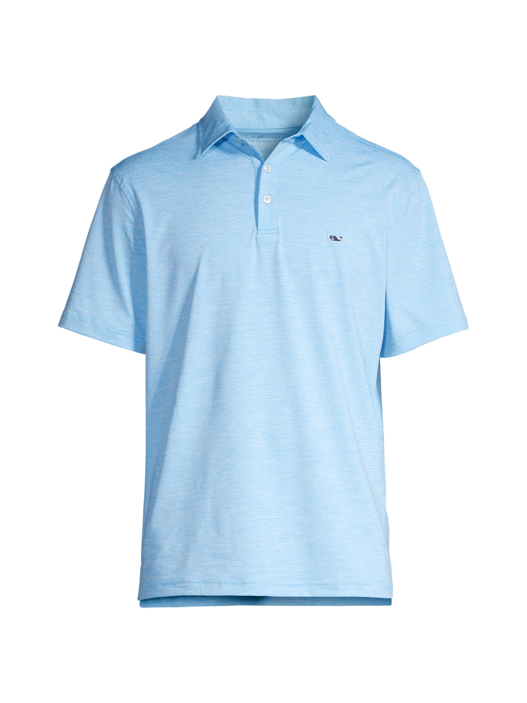 Vineyard Vines Men's St. Jean Striped Polo Shirt - Blue Depth Tedeja