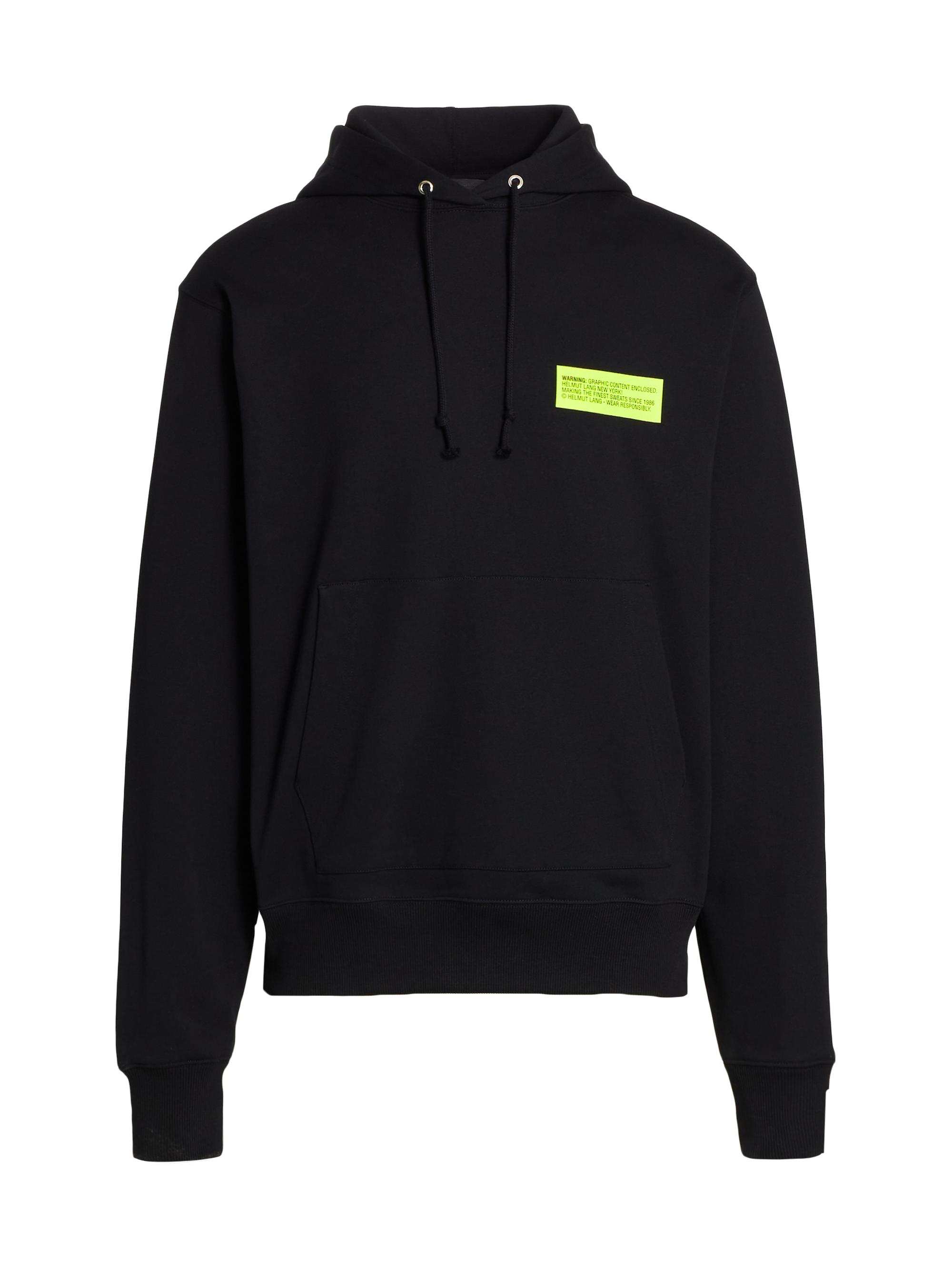 Shop Helmut Lang Neon Box Logo Hoodie Saks Fifth Avenue