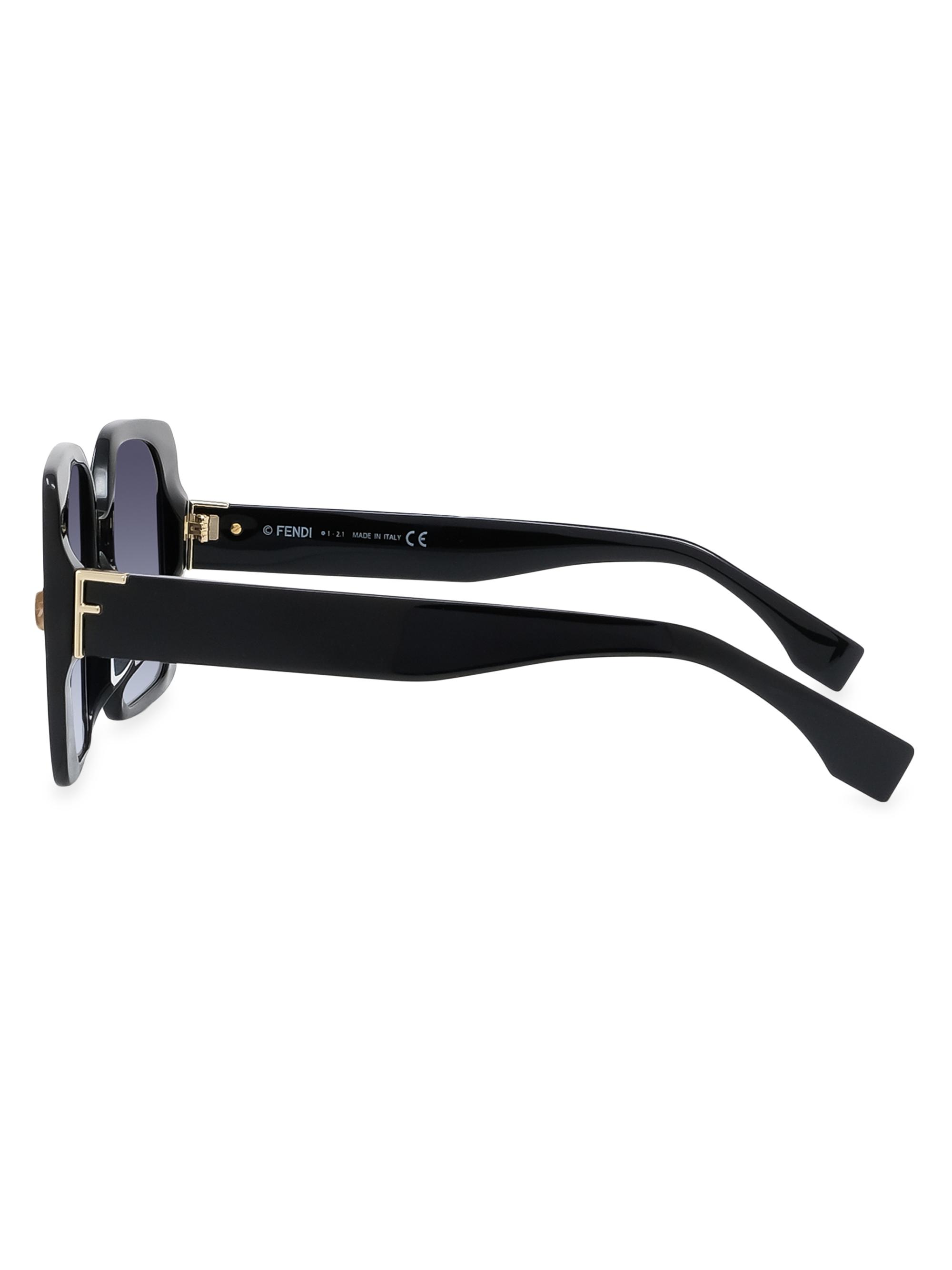 Fendi Fendi First 53MM Square Sunglasses | Saks Fifth Avenue display picture 2