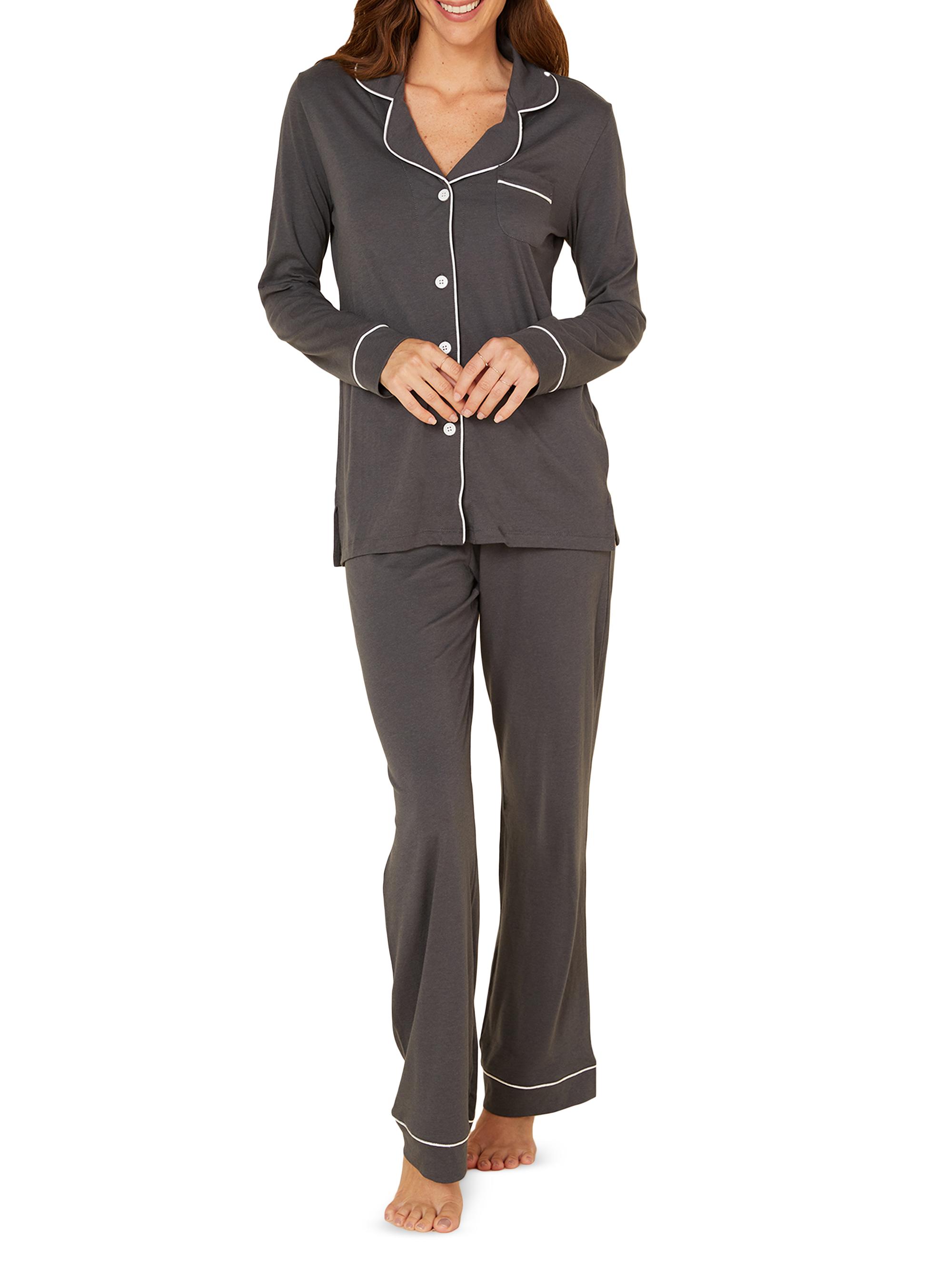 Cosabella Women's Bella 2-Piece Pajama Set - Anthracite