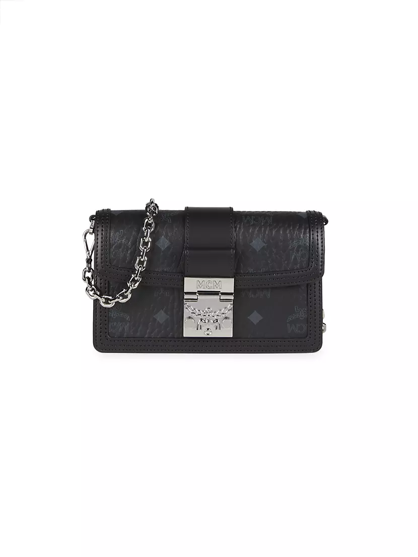  MCM Millie Visetos Crossbody Small Black One Size : Clothing,  Shoes & Jewelry