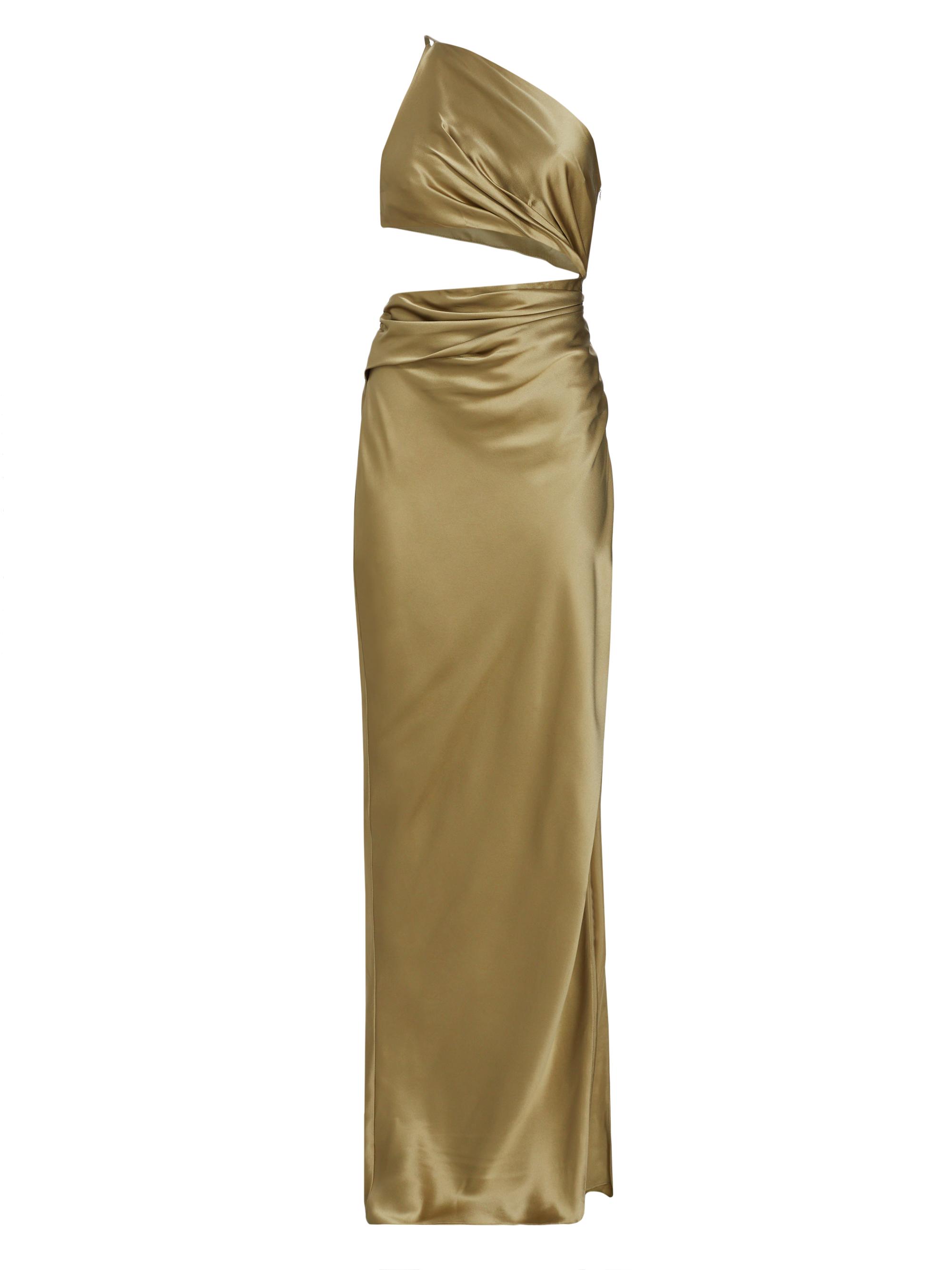 The Sei Women's Silk Cut-Out Gown - Sage