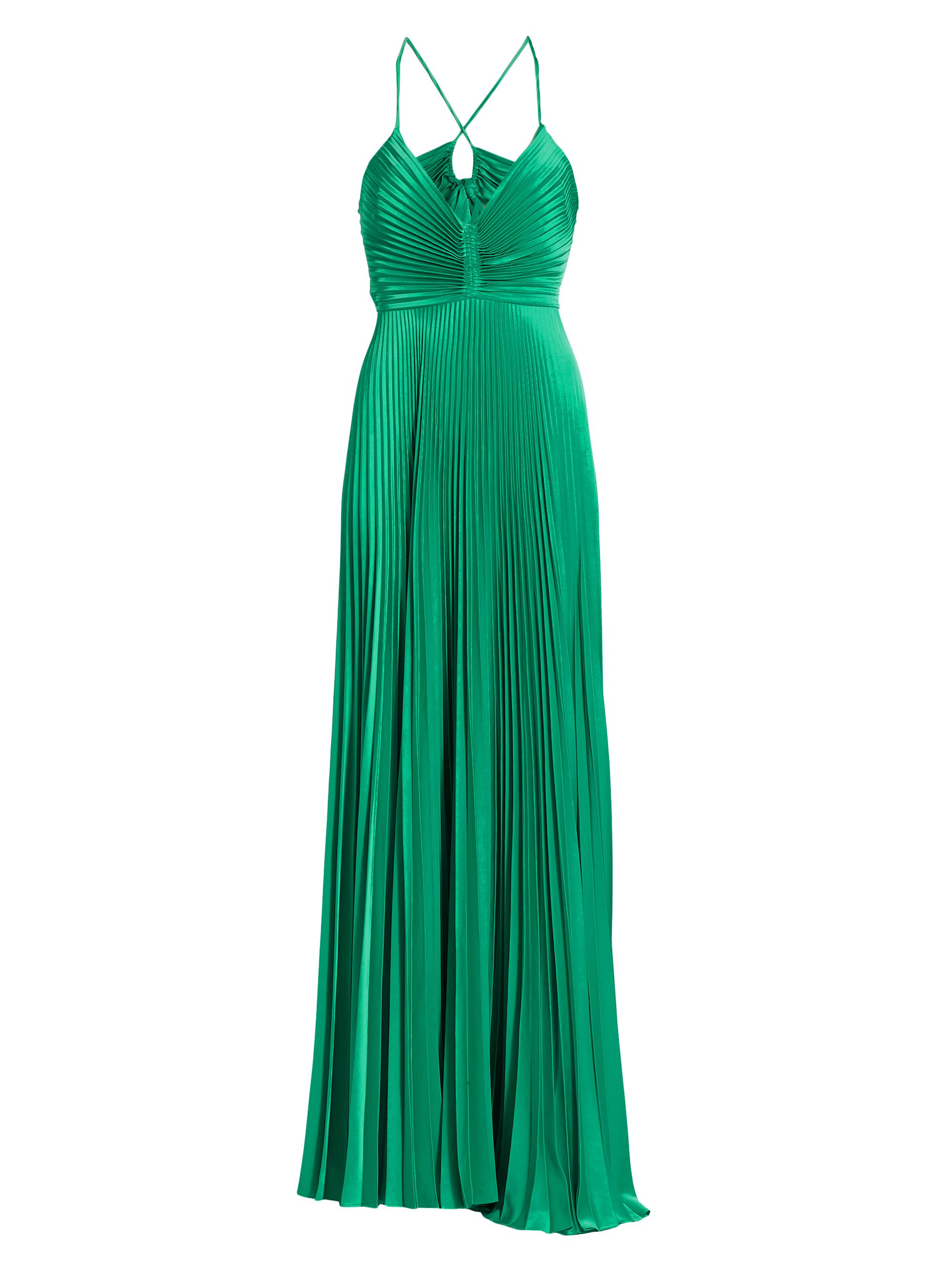 green emerald velvet dress A.L.C. Inez Gown main image 1
