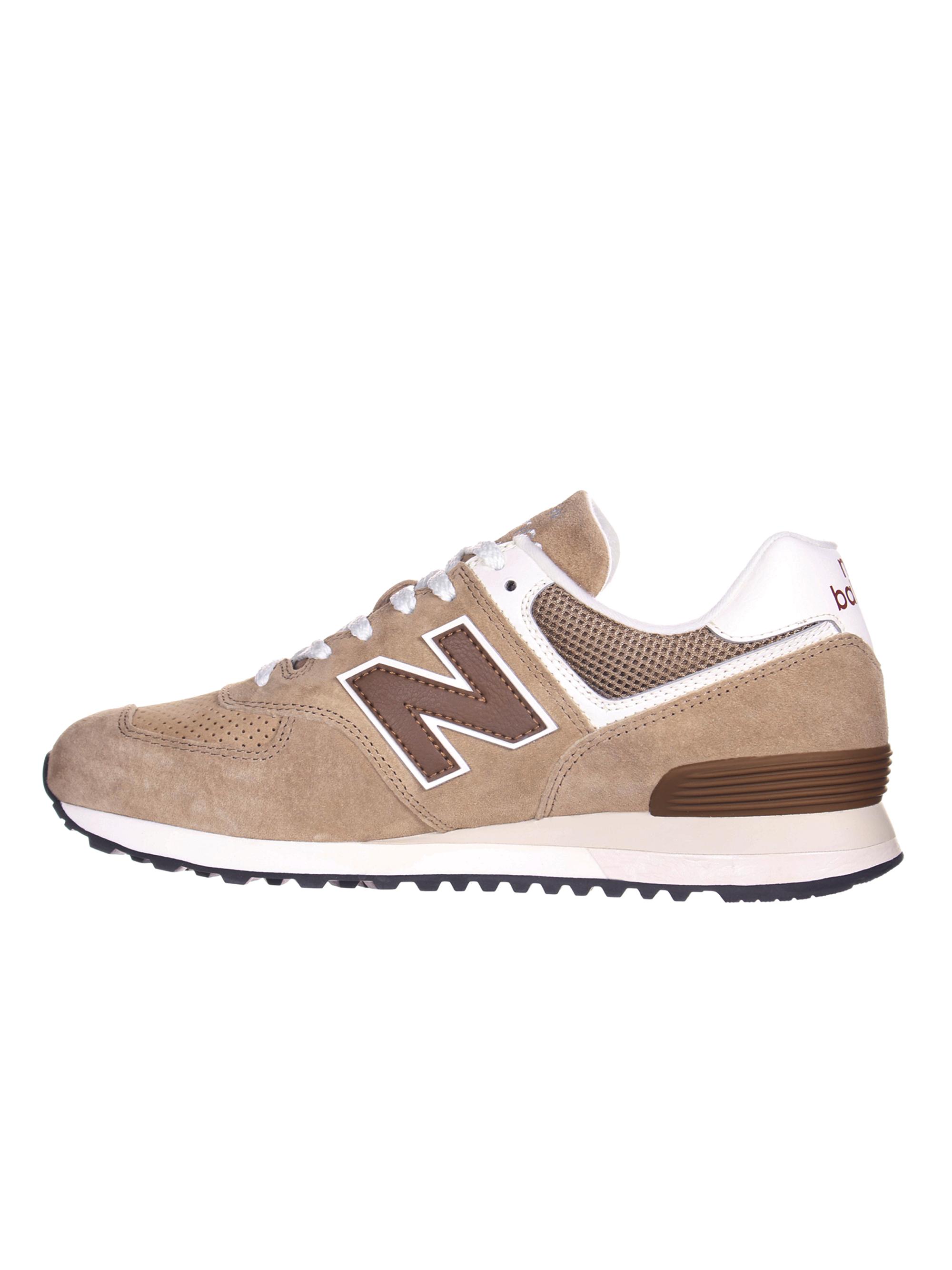 New Balance 574 Contrast Logo Suede Casual Sneakers | Saks Fifth