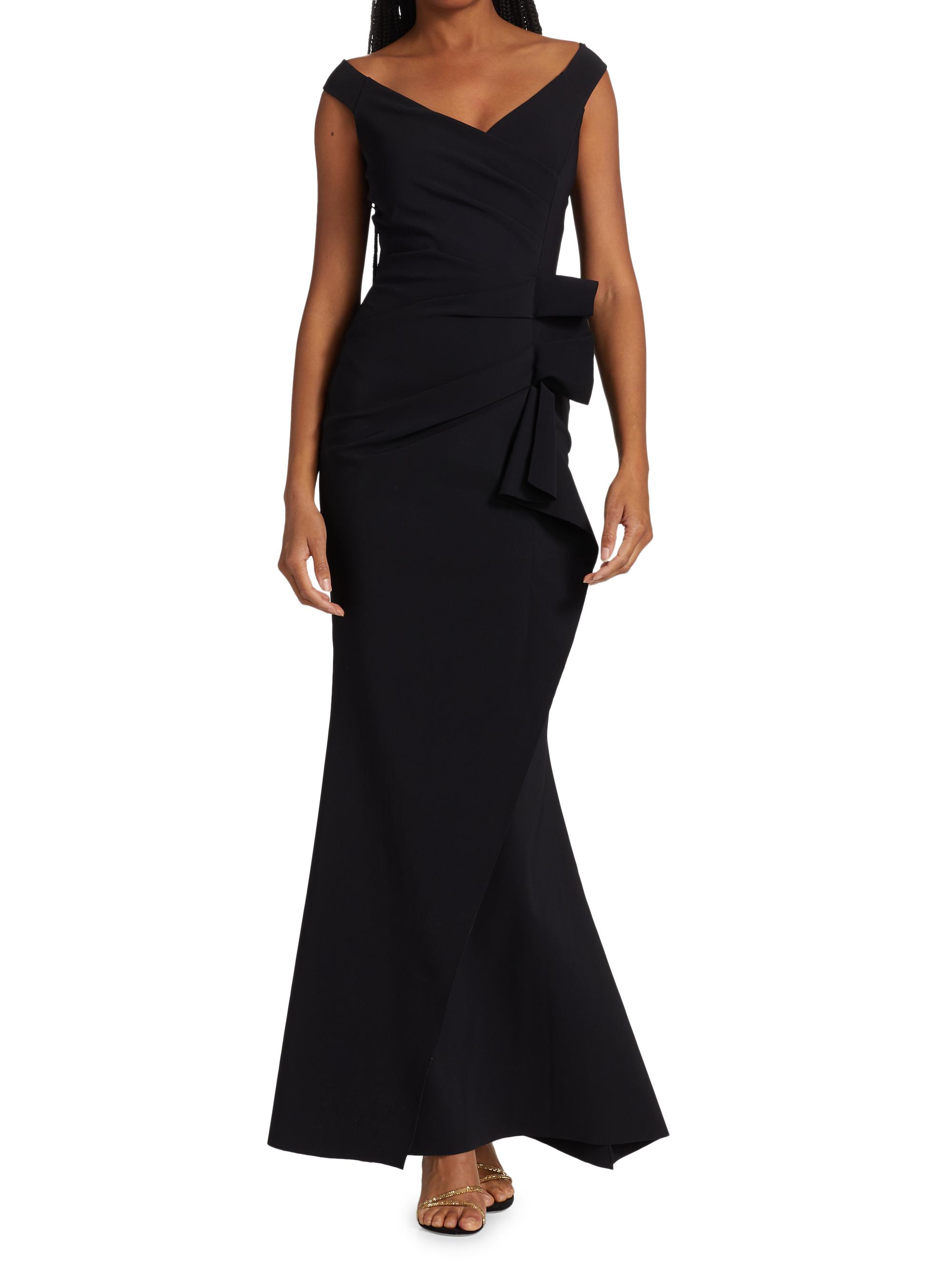 Chiara Boni La Petite Robe Silveria Ruffle Peplum Maxi Gown Saks