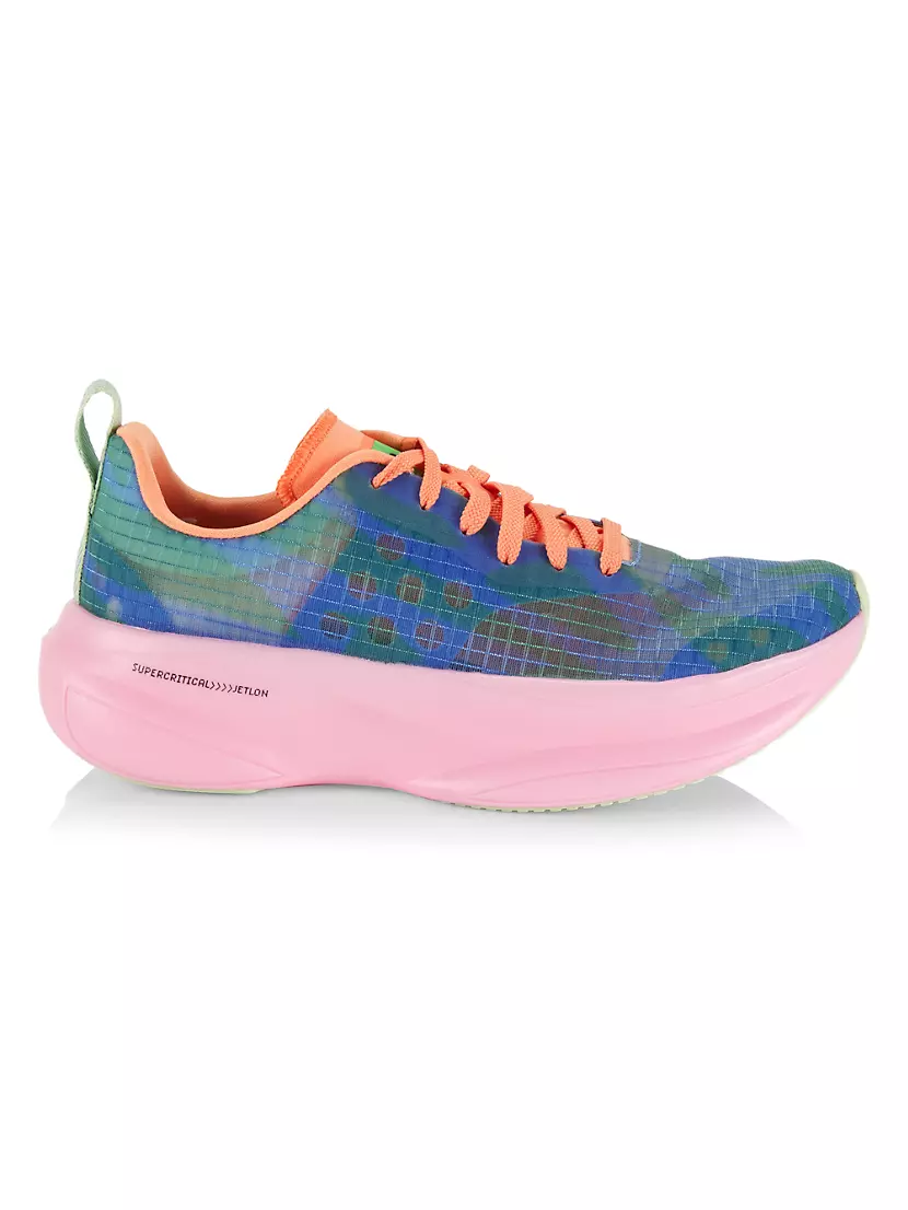 Saks Fifth Avenue Striped Style Running Sneakers Max Soul Shoes