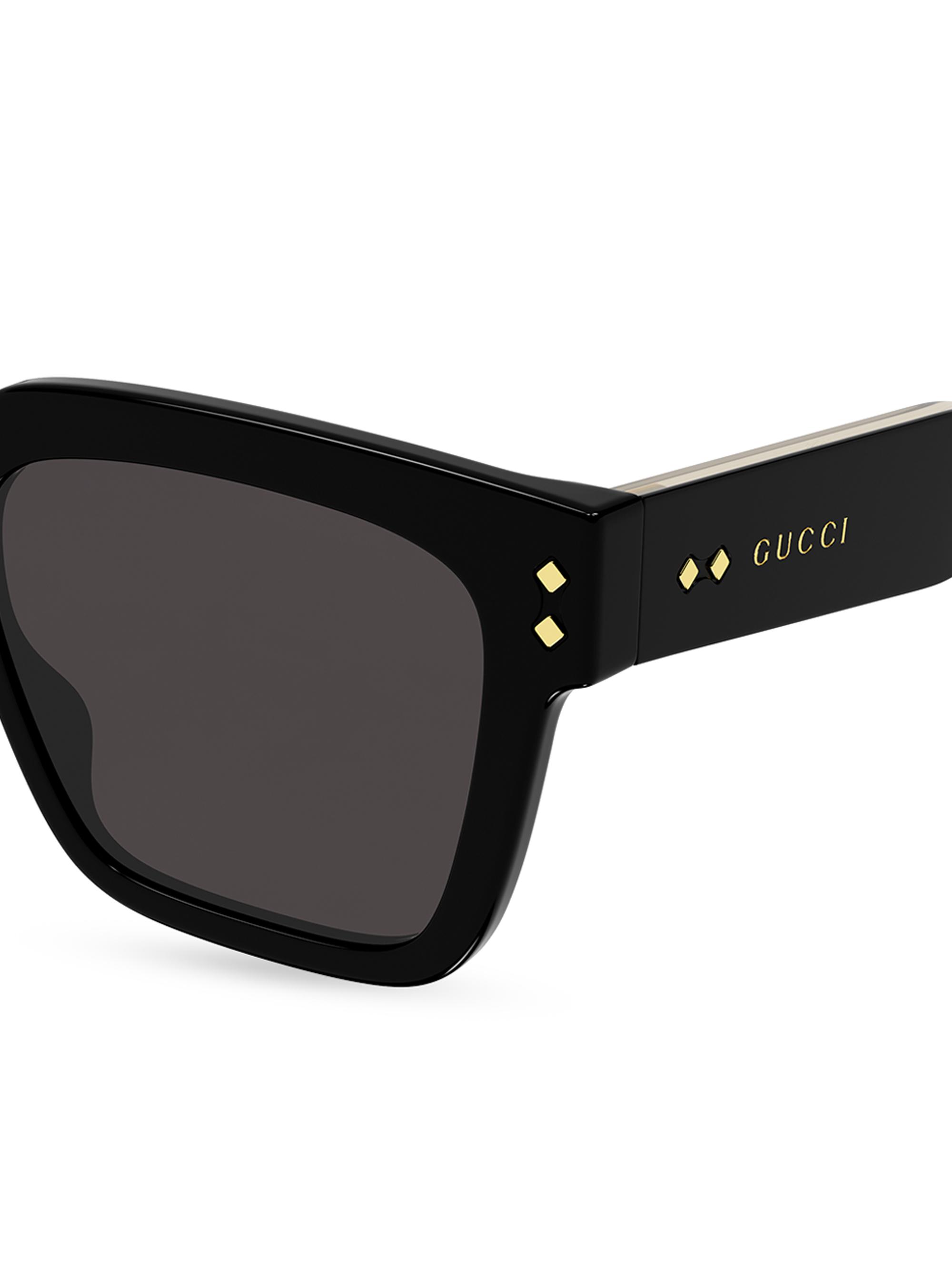 Gucci Gucci Logo 54MM Rectangular Sunglasses | Saks Fifth Avenue