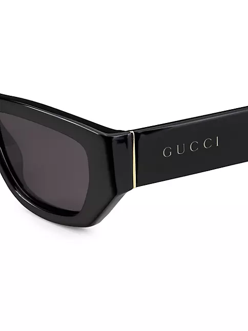 Rectangular Sunglasses in Black - Gucci