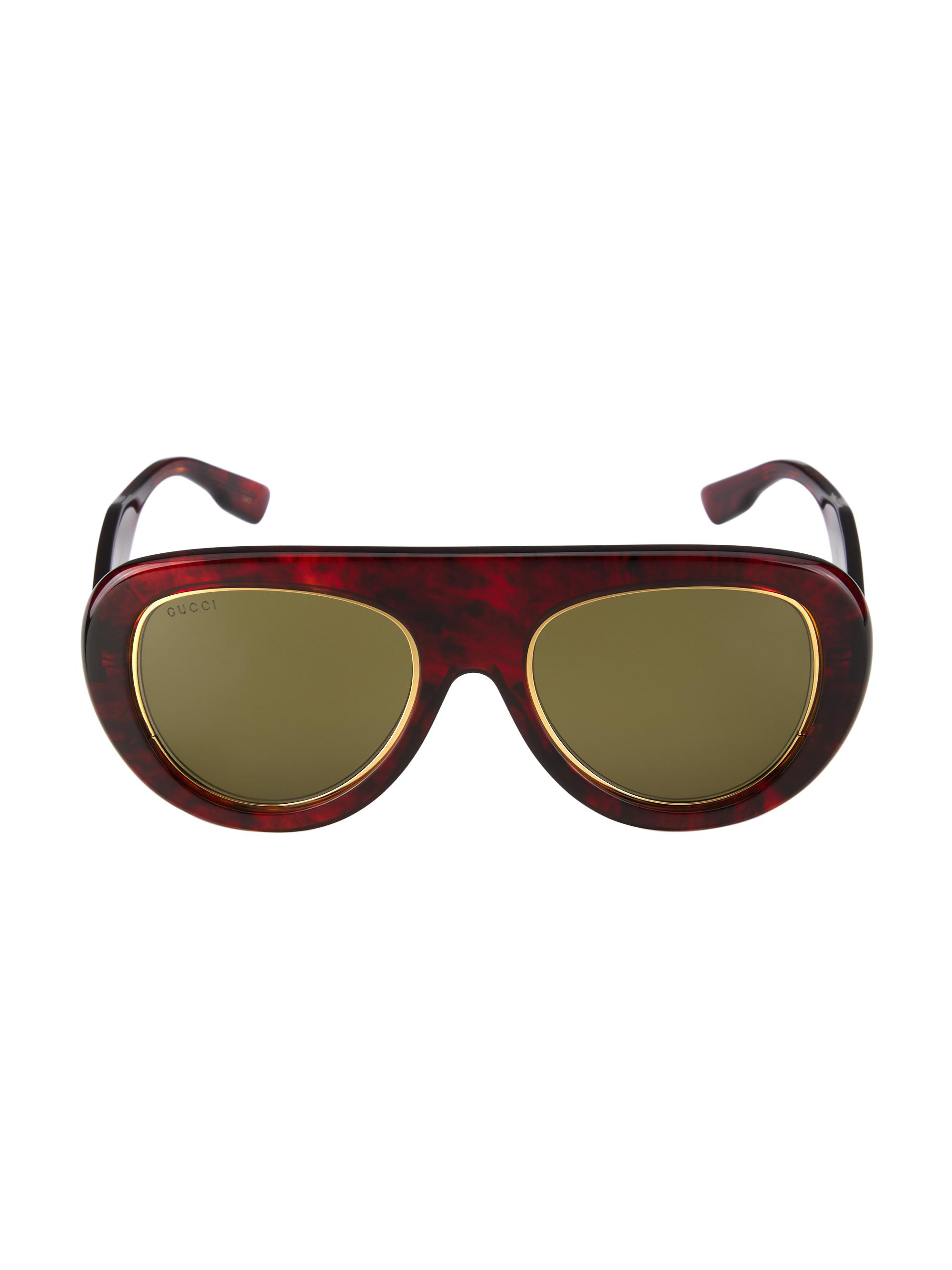Gucci Gucci Logo 54MM Pilot Sunglasses | Saks Fifth Avenue
