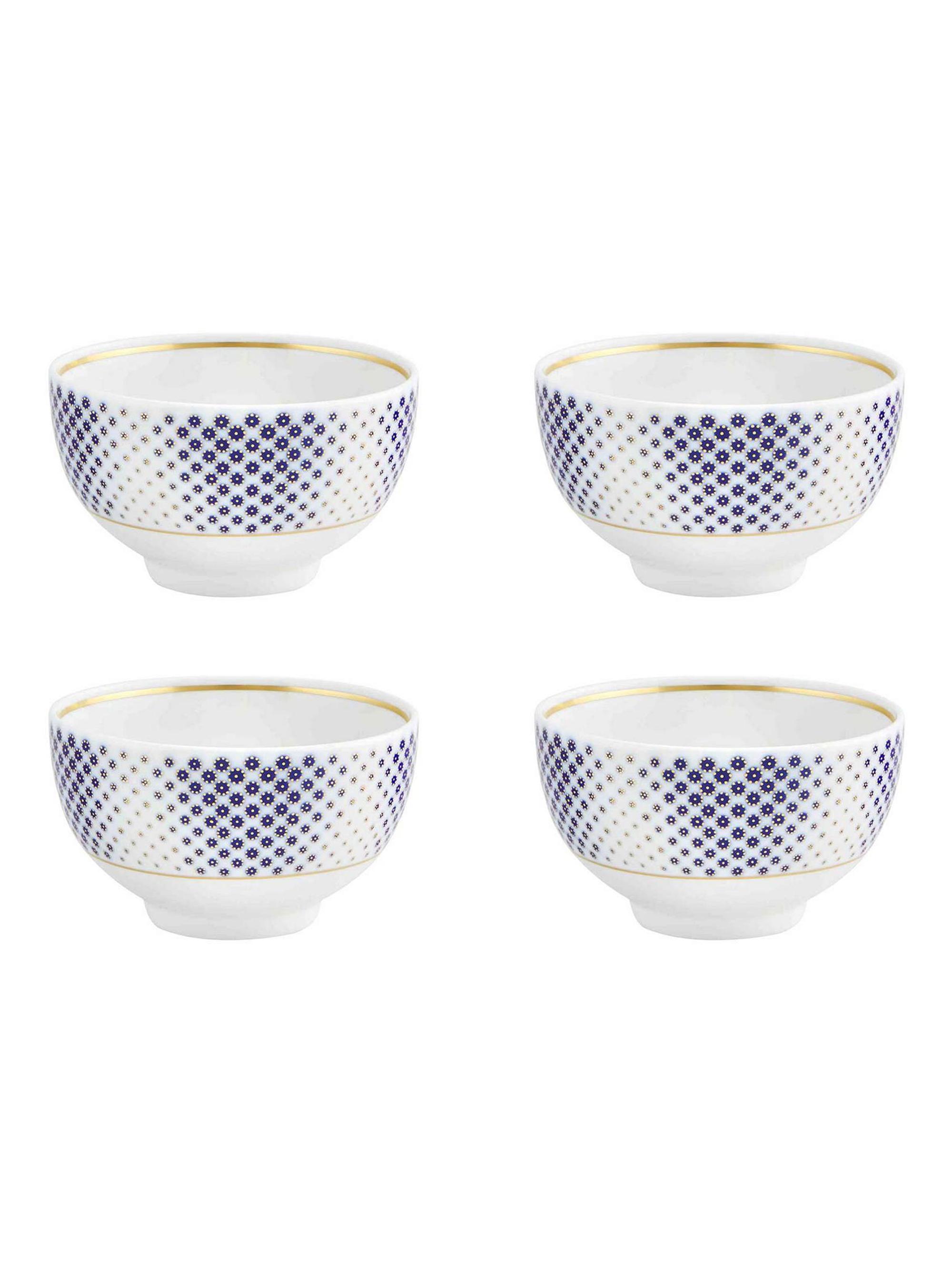 Vista Alegre Constellation D'or 4-Piece Rice Bowl Set