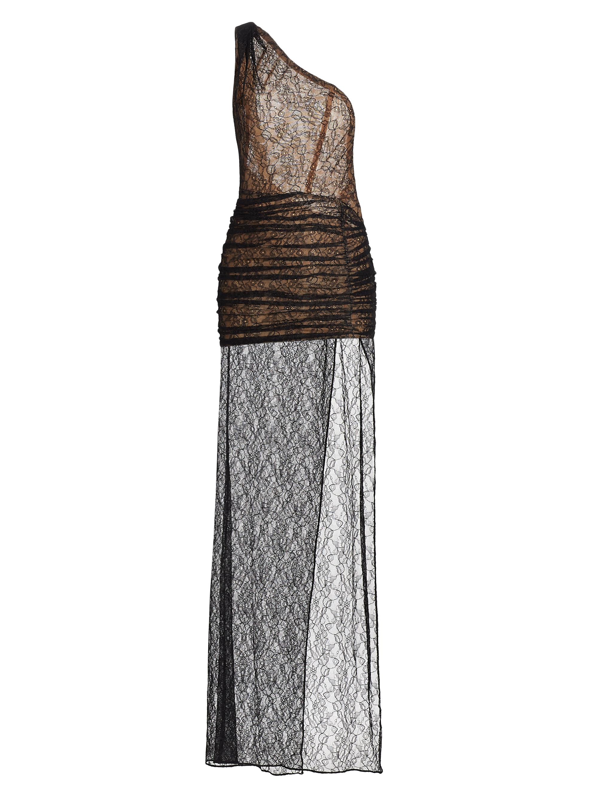 LaQuan Smith Backless Sheer Lace Gown | Saks Fifth Avenue