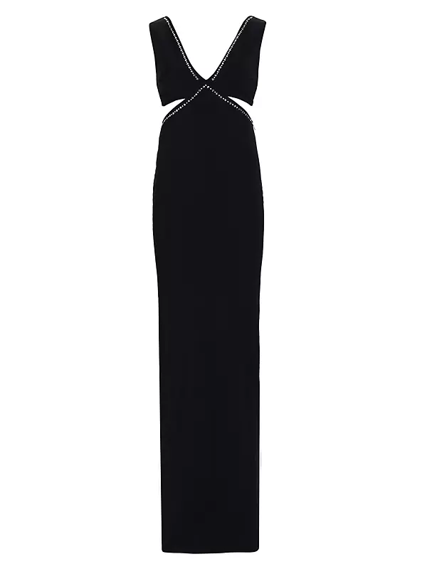 Silvina Embellished Cut-Out Gown