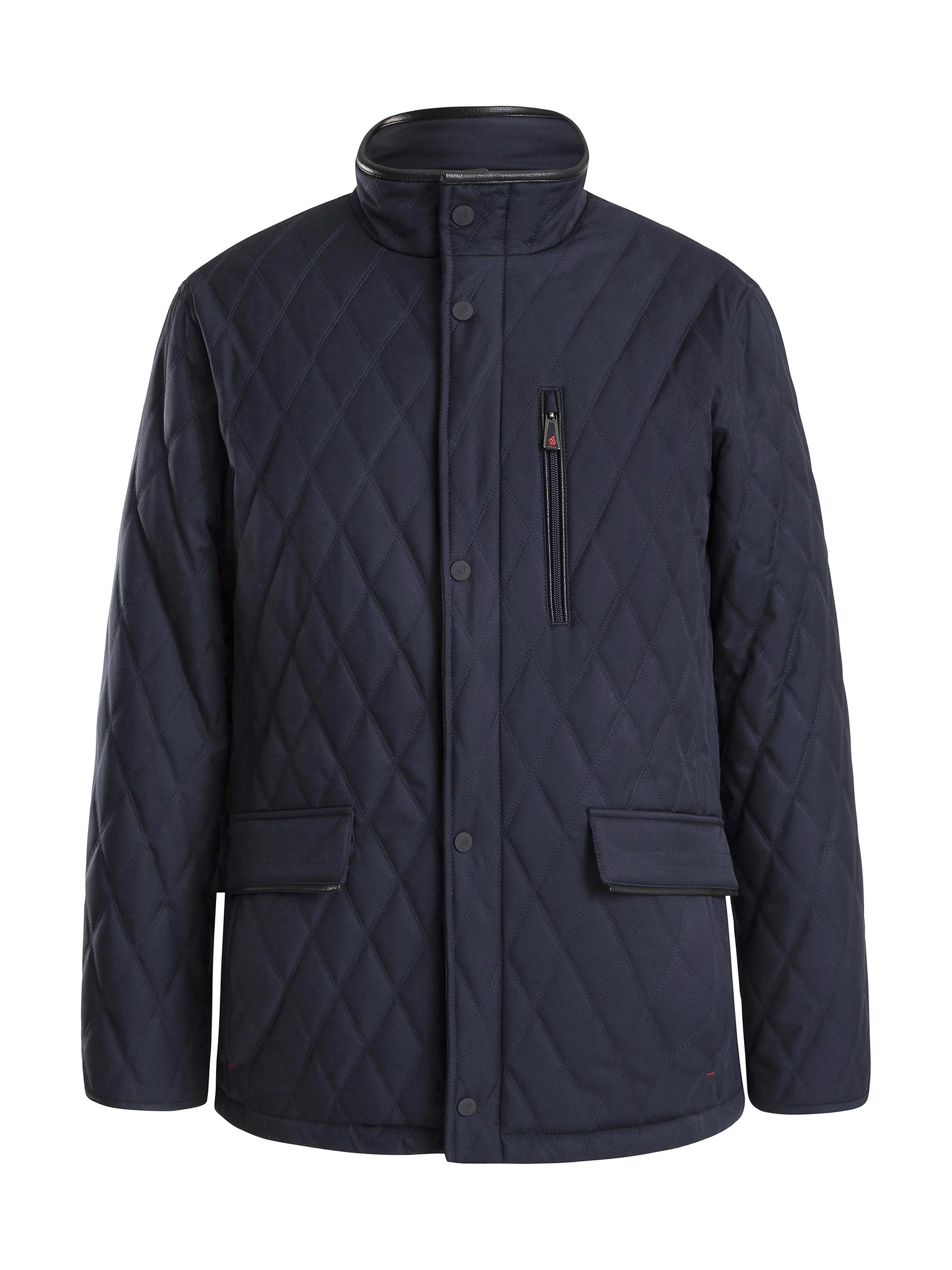 Thermostyles Men's Timeless Warrior THS Heat System Quilted Military Jacket - Blue