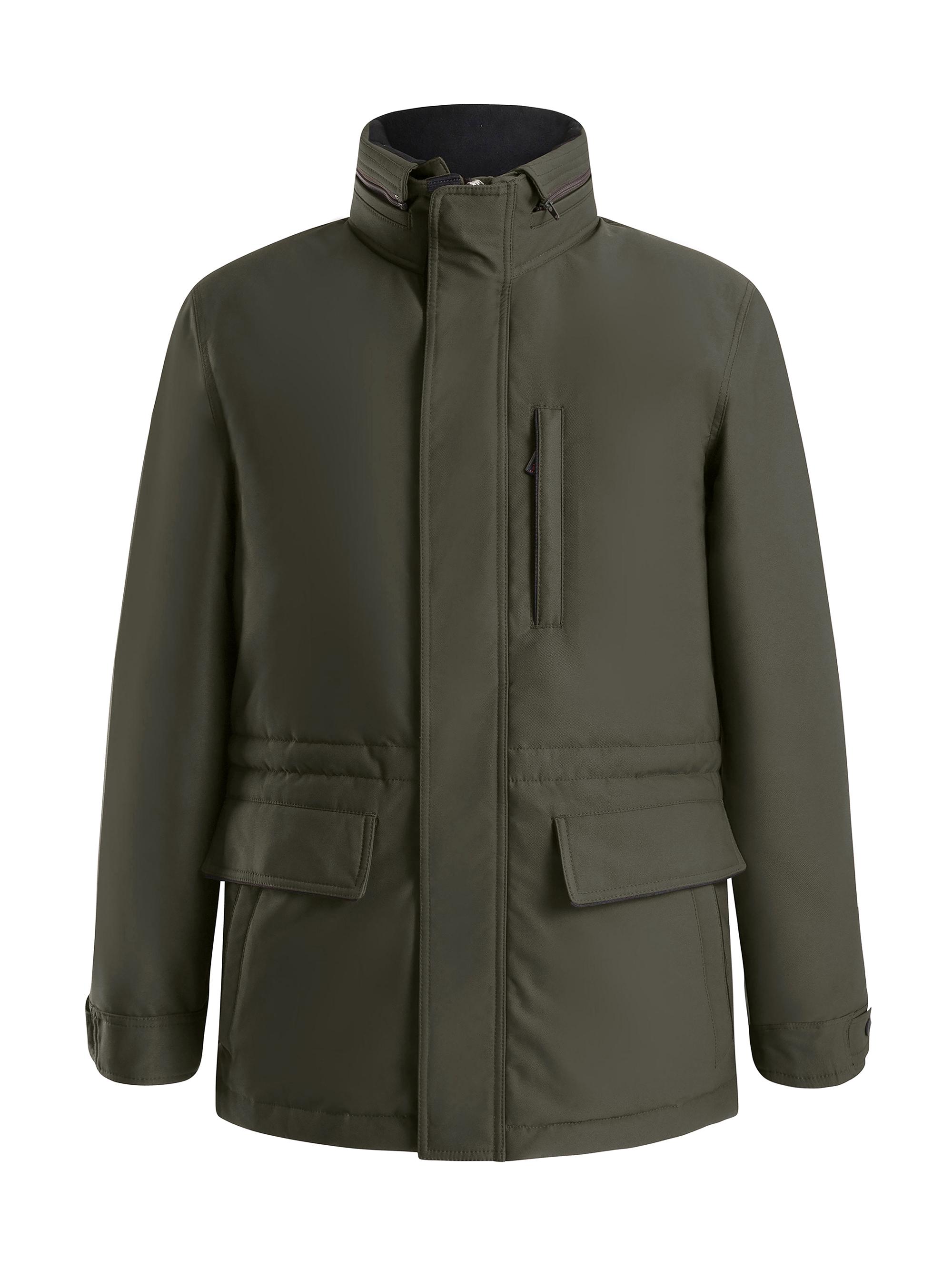 Thermostyles Men's THS Heated Metro Car Coat - Navy