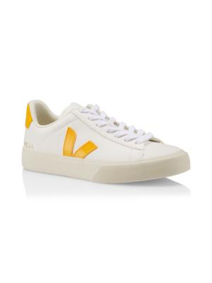 Veja Campo Low Chromefree White Orange Fluo