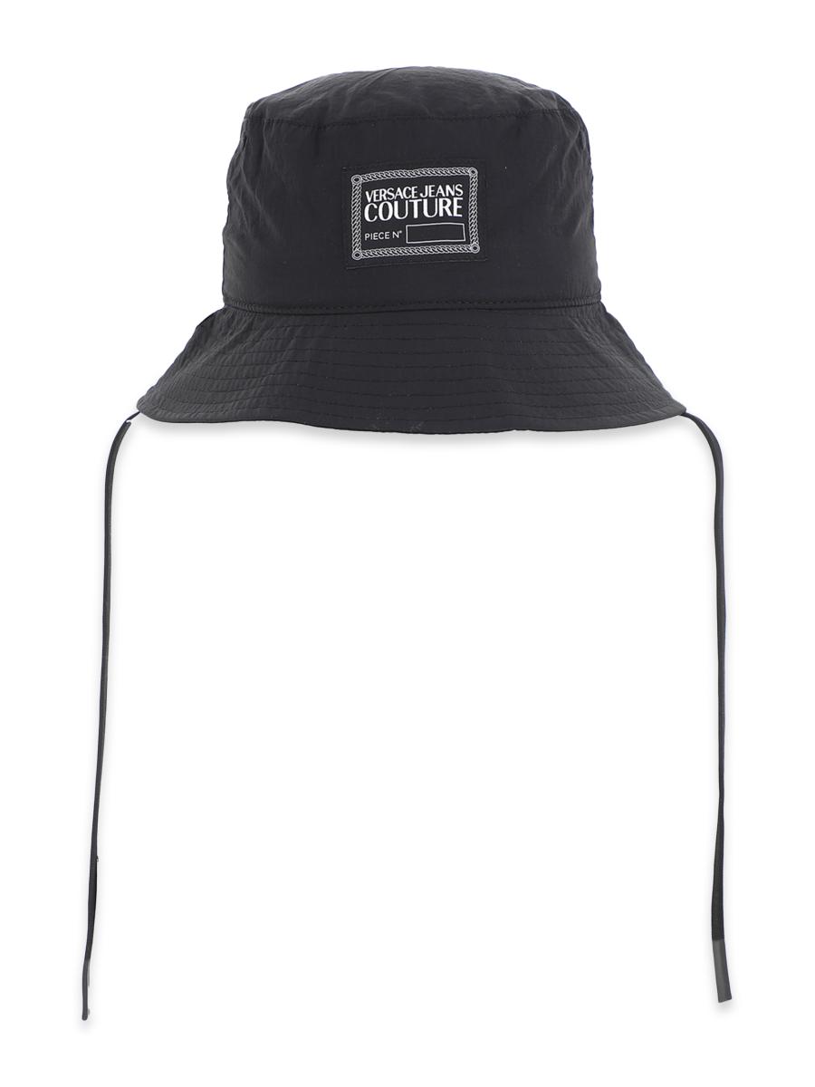 残り僅か！VERSACE JEANS COUTURE バケットハット 帽子 ブラック VERSACE JEANS COUTURE ヴェルサーチ バケットハット BUCKET HAT