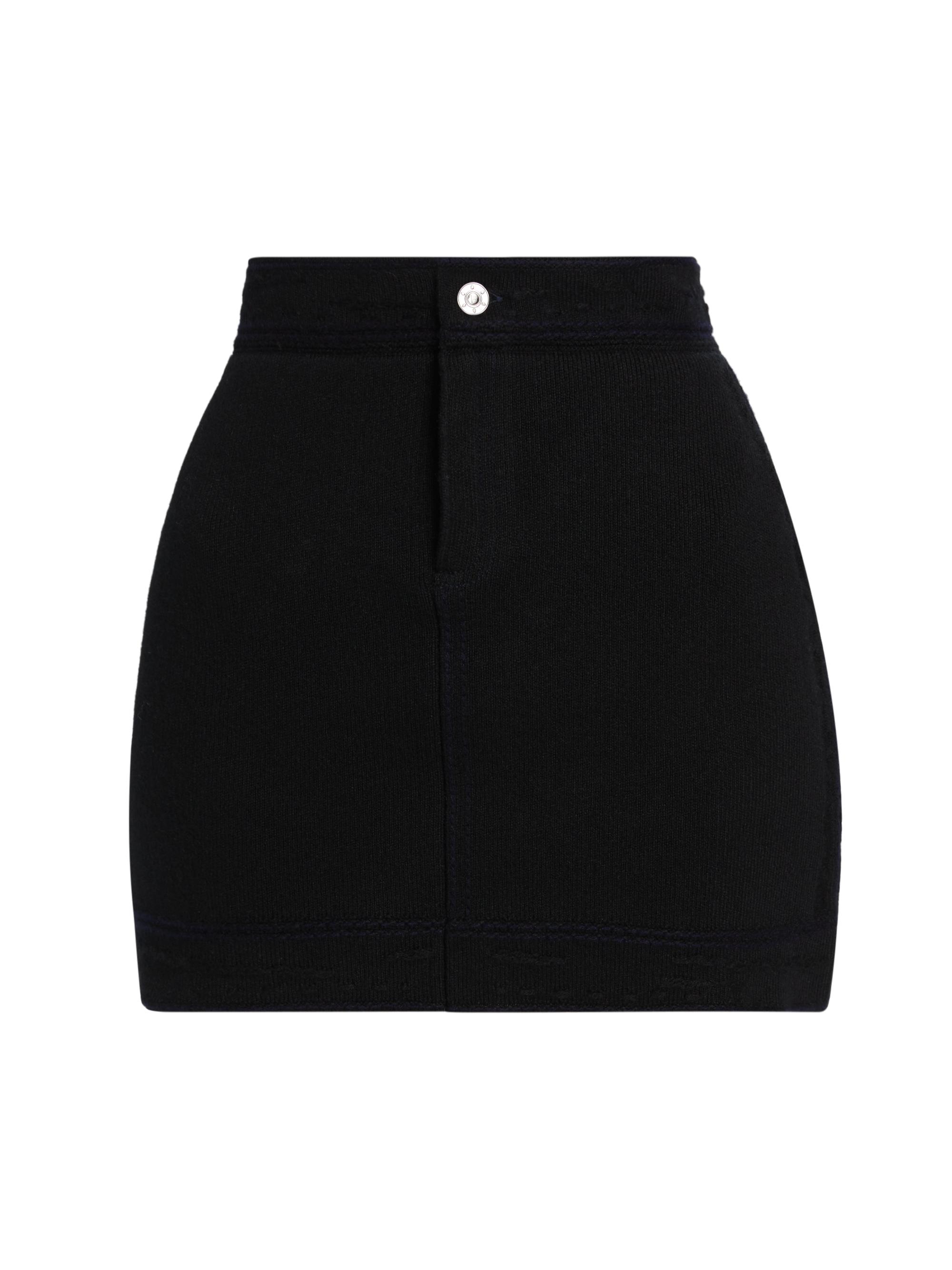 Barrie Women's Cashmere-Blend Miniskirt - Black Pirate