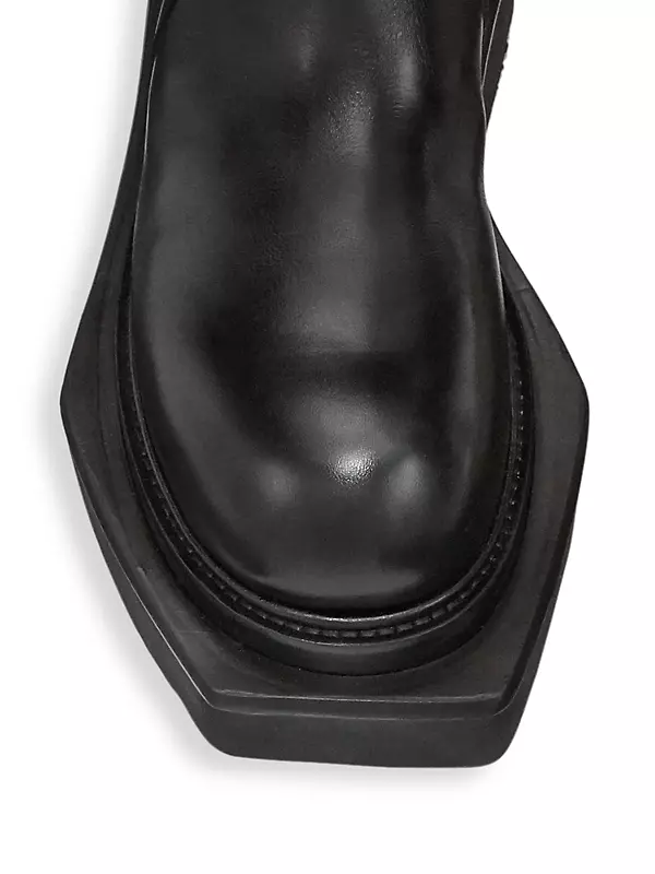 Shop Rick Owens Fog Pocket Cyclops Leather Boots | Saks Fifth Avenue