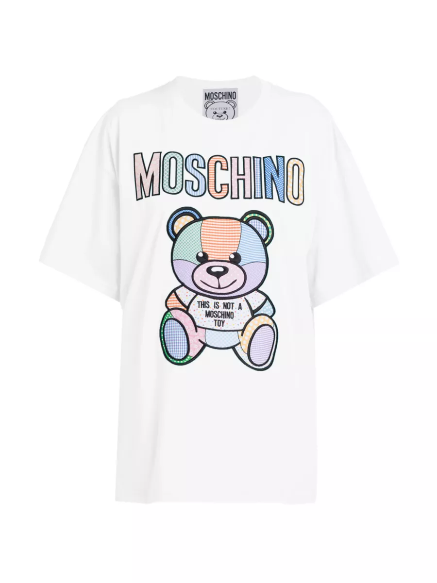 Shop Moschino Oversized Teddy Patchwork T-Shirt | Saks Fifth Avenue