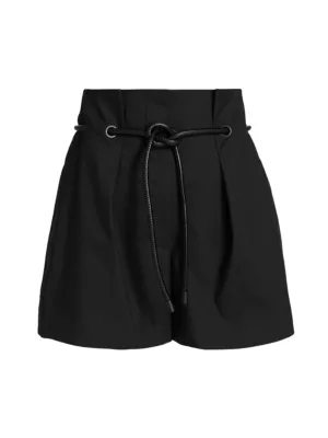 3.1 Phillip Lim Women's Origami Pleated Shorts - Black
