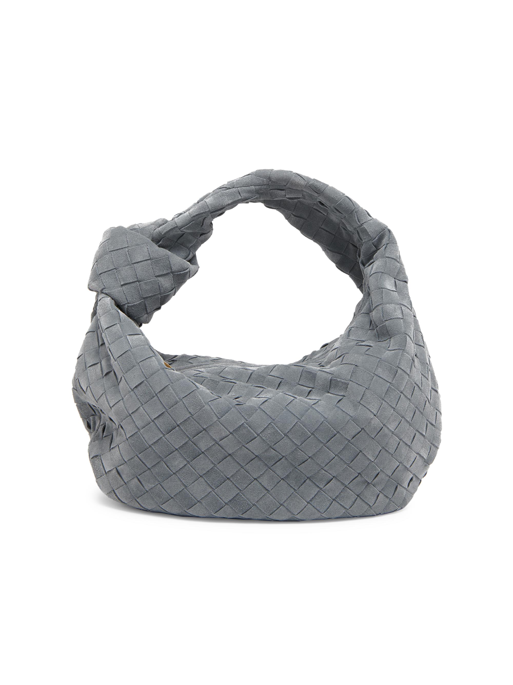 Bottega Veneta Women's Teen Jodie Intrecciato Suede Bag - Thunder