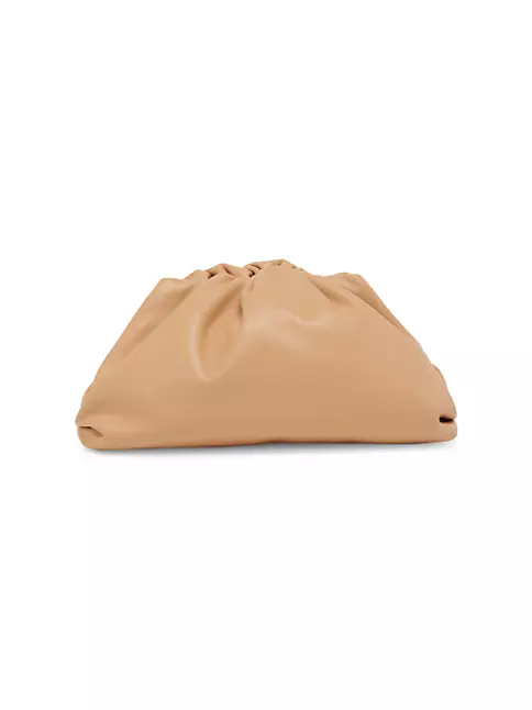 BOTTEGA VENETA: Teen Pouch Nappa leather clutch - Camel  Bottega Veneta  handbag 698895VCPP0 online at