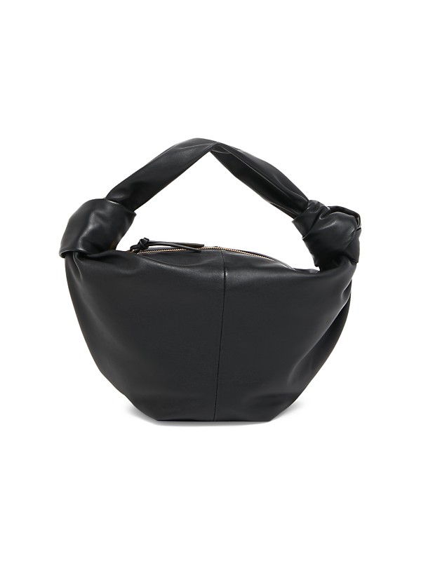 Shop Bottega Veneta The Teen Double Knot Leather Top Handle Shop Bottega Veneta The Teen Double Knot Leather Top Handle