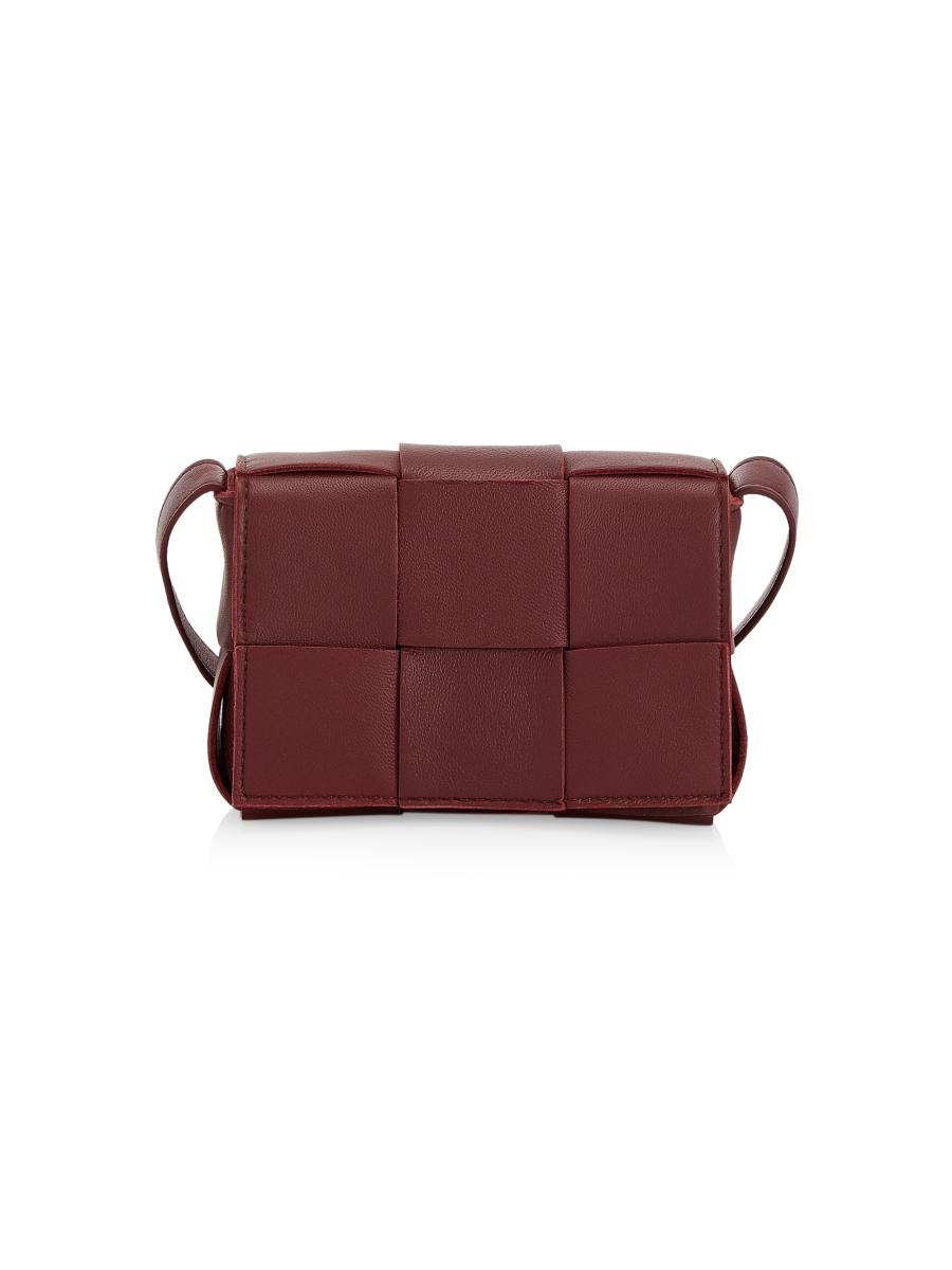 Bottega Veneta Candy Cassette Leather Card Holder-On-Strap