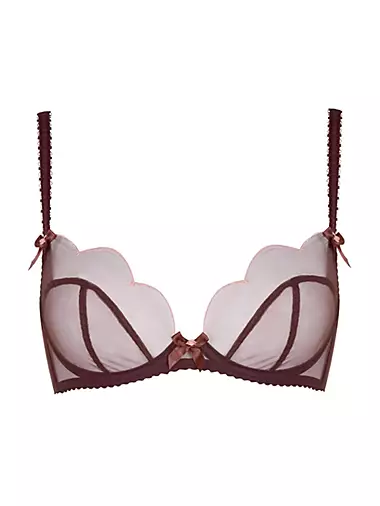 Lucky Padded Plunge Underwired Bra in Red | By Agent Provocateur
