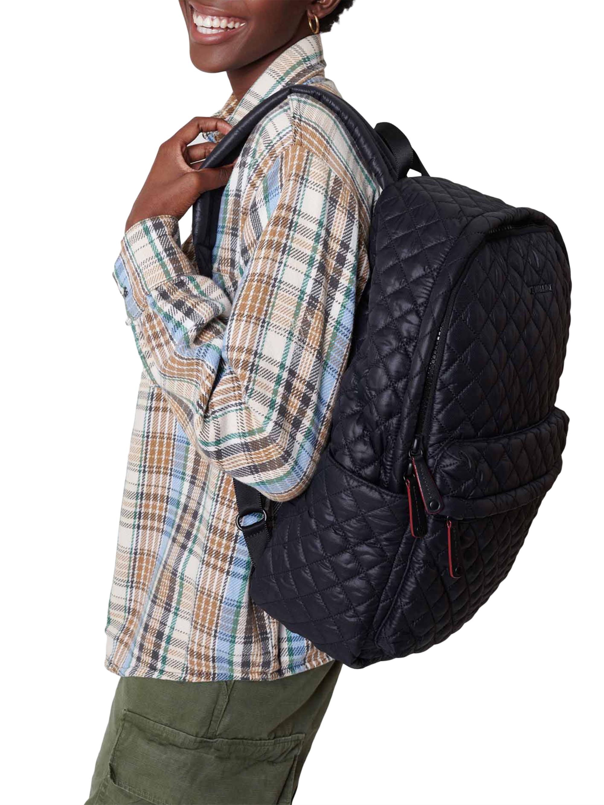 ❤️‍?MZ Wallace❤️‍? Metro Quilted Nylon Rainbow Backpack MZ Wallace Rainbow White Multicolor Quilted Nylon Backpack  main image 3