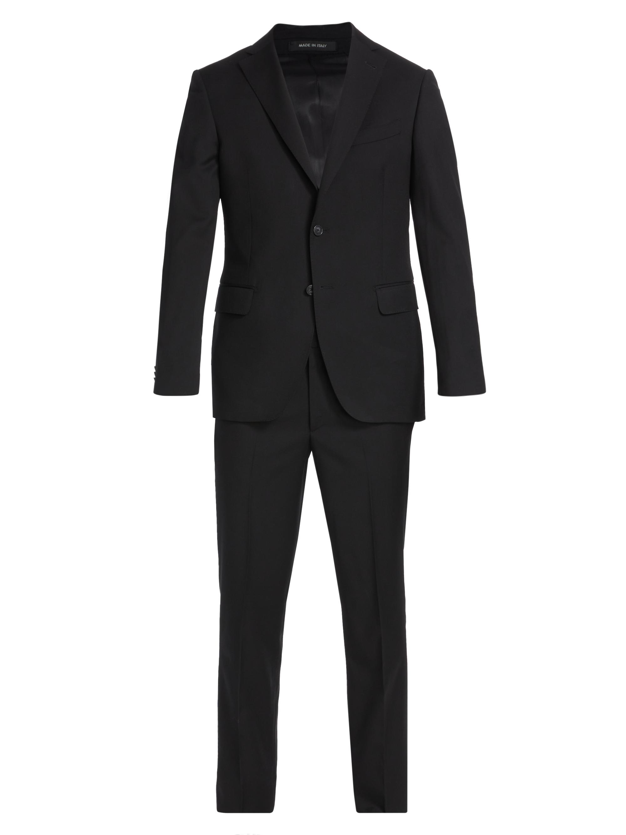 Saks Fifth Avenue Men's COLLECTION Nested Wool Suit - Black