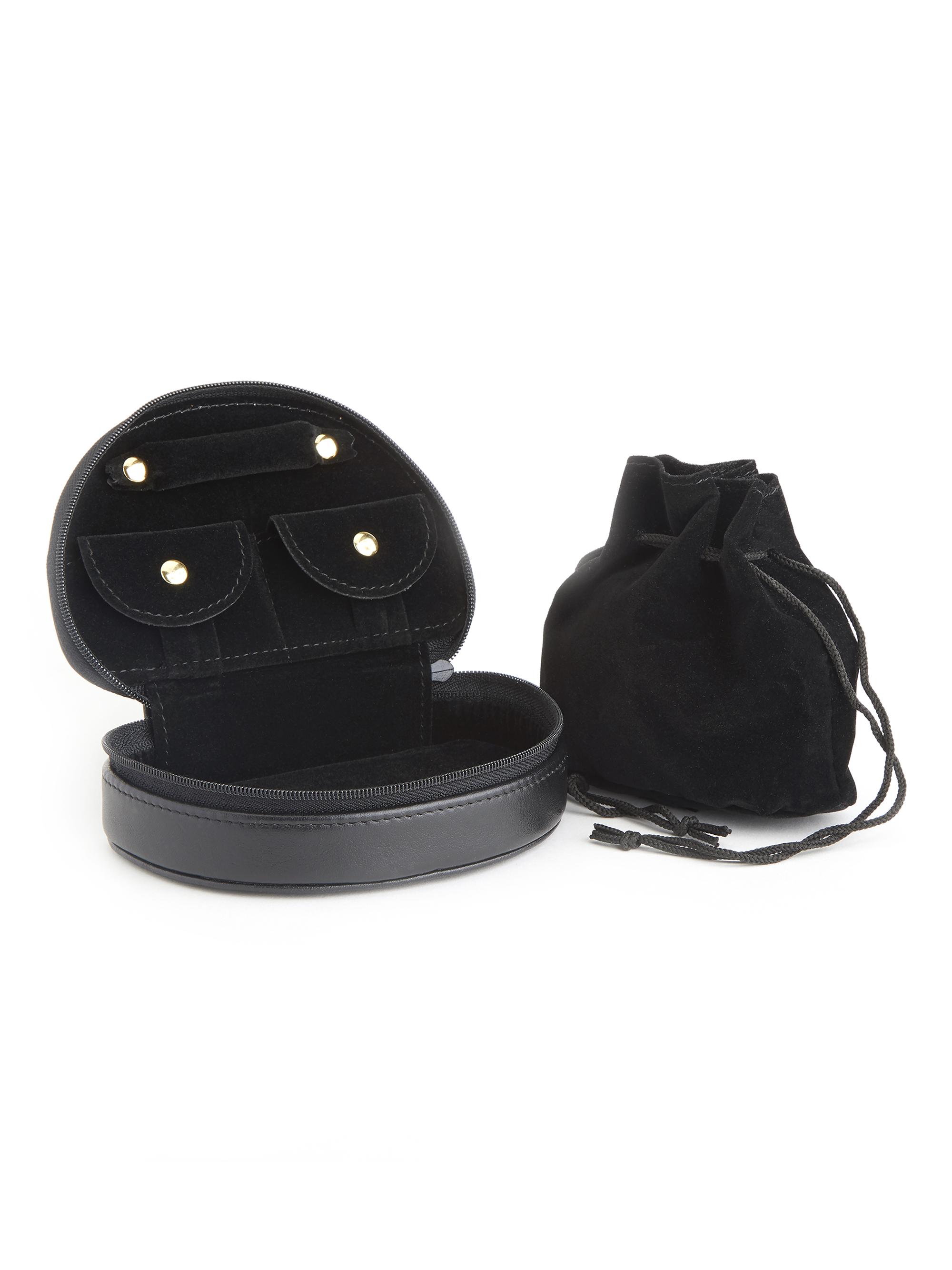 Royce New York Compact Jewelry Case - Black | Thumbnail 5