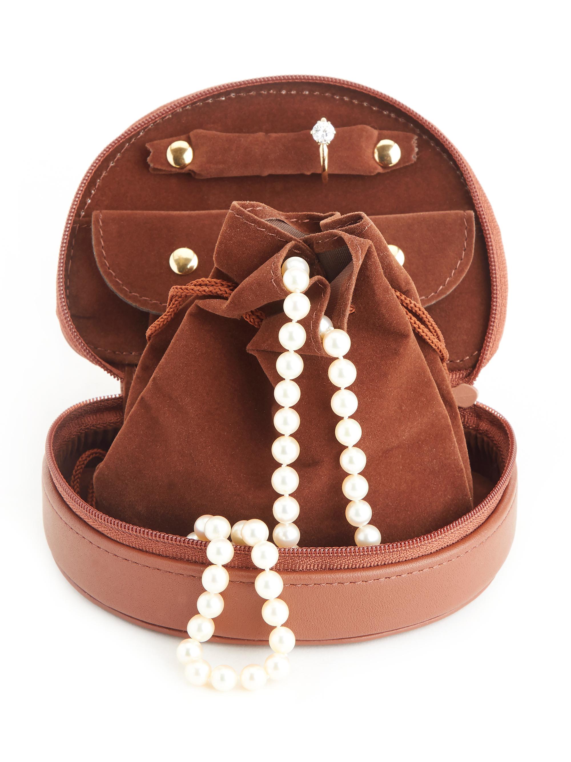 Royce New York Compact Jewelry Case - Black | Thumbnail 4