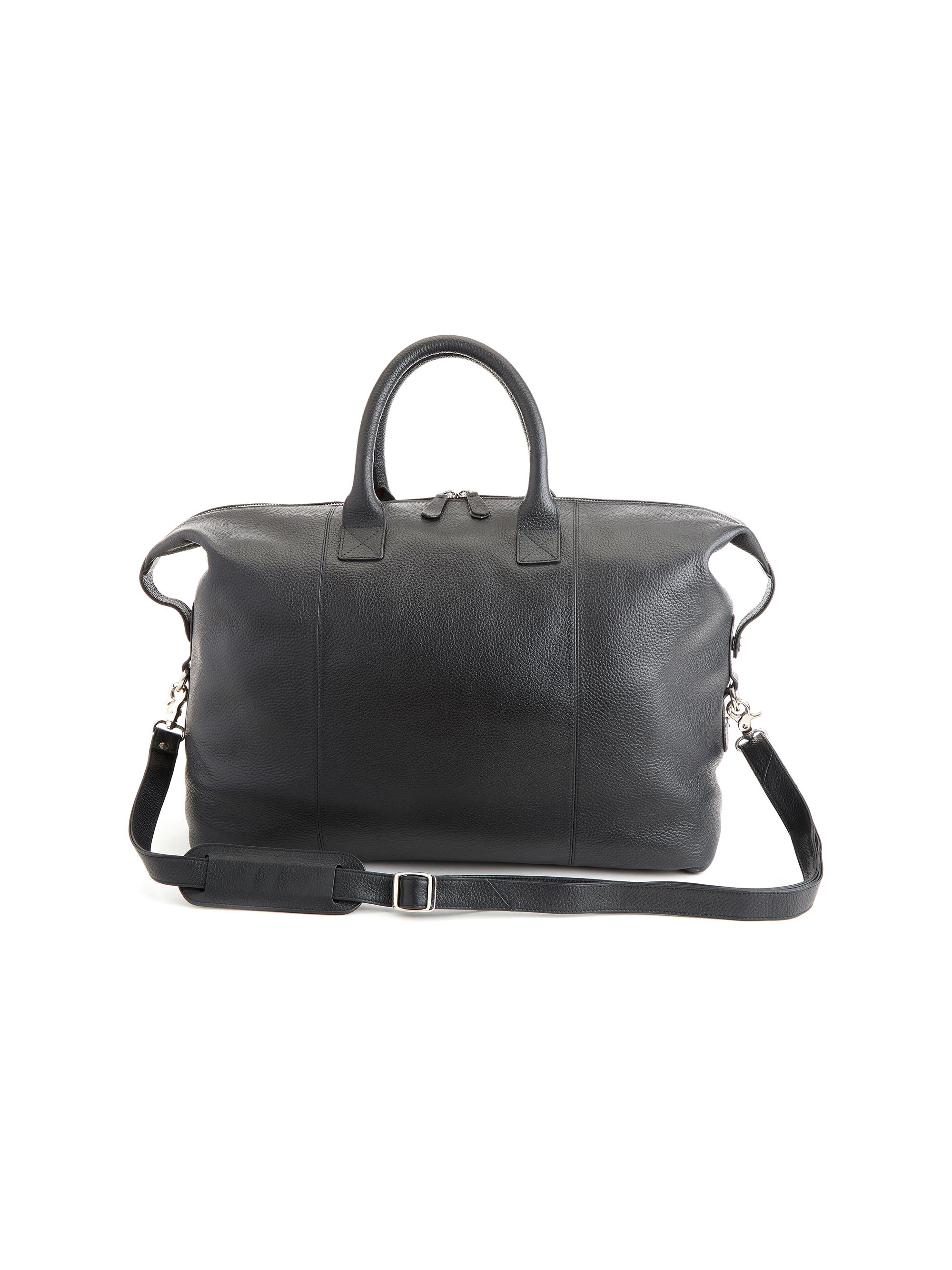 Royce New York Medium Leather Duffel Bag - Tan | Thumbnail 13
