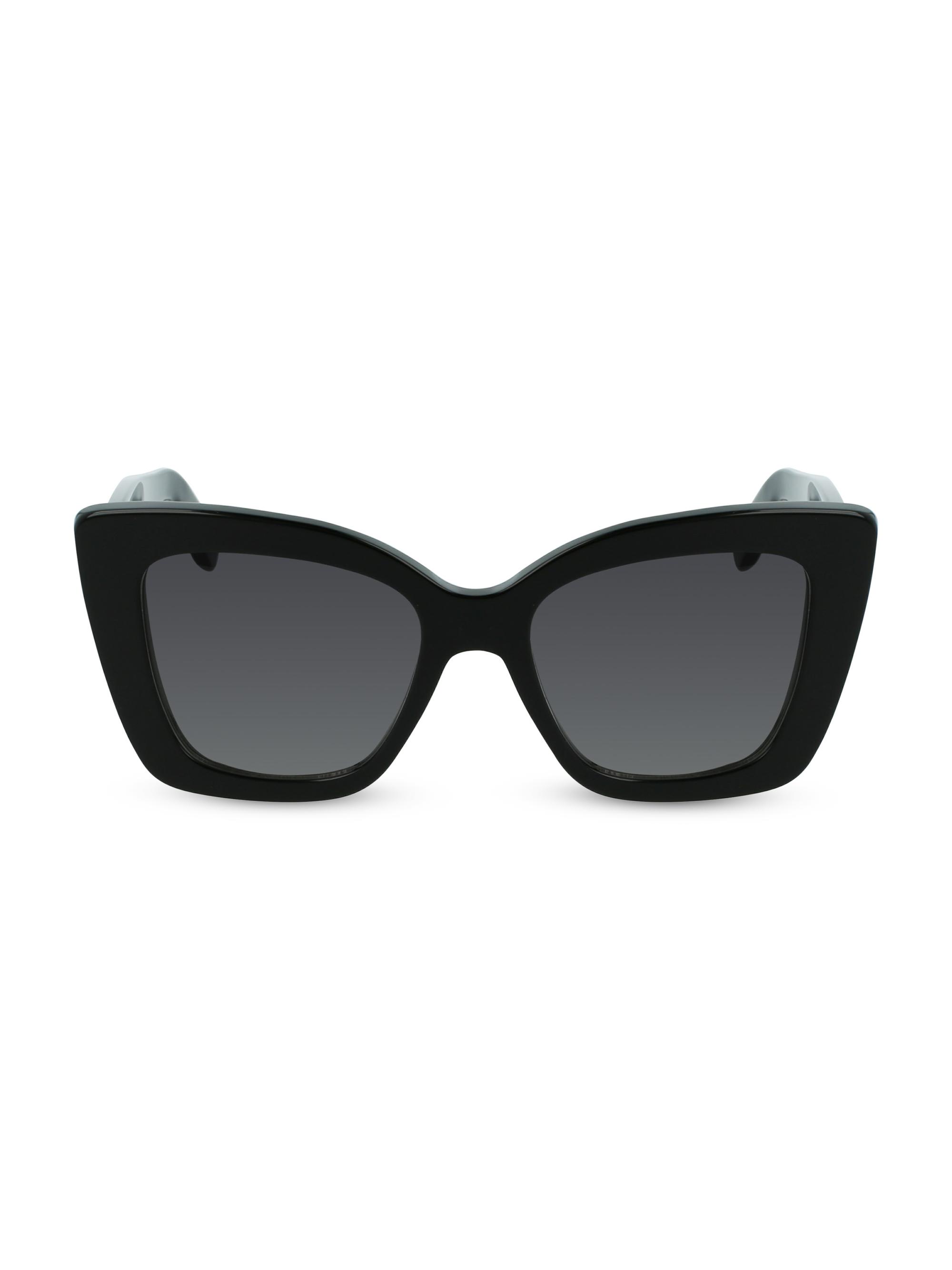 FERRAGAMO Women's Gancini 52MM Butterfly Sunglasses - Black