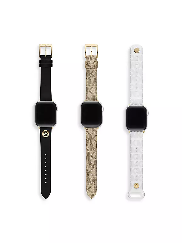 Shop Michael Kors Apple Watch® Band 3-Piece Interchangeable Set